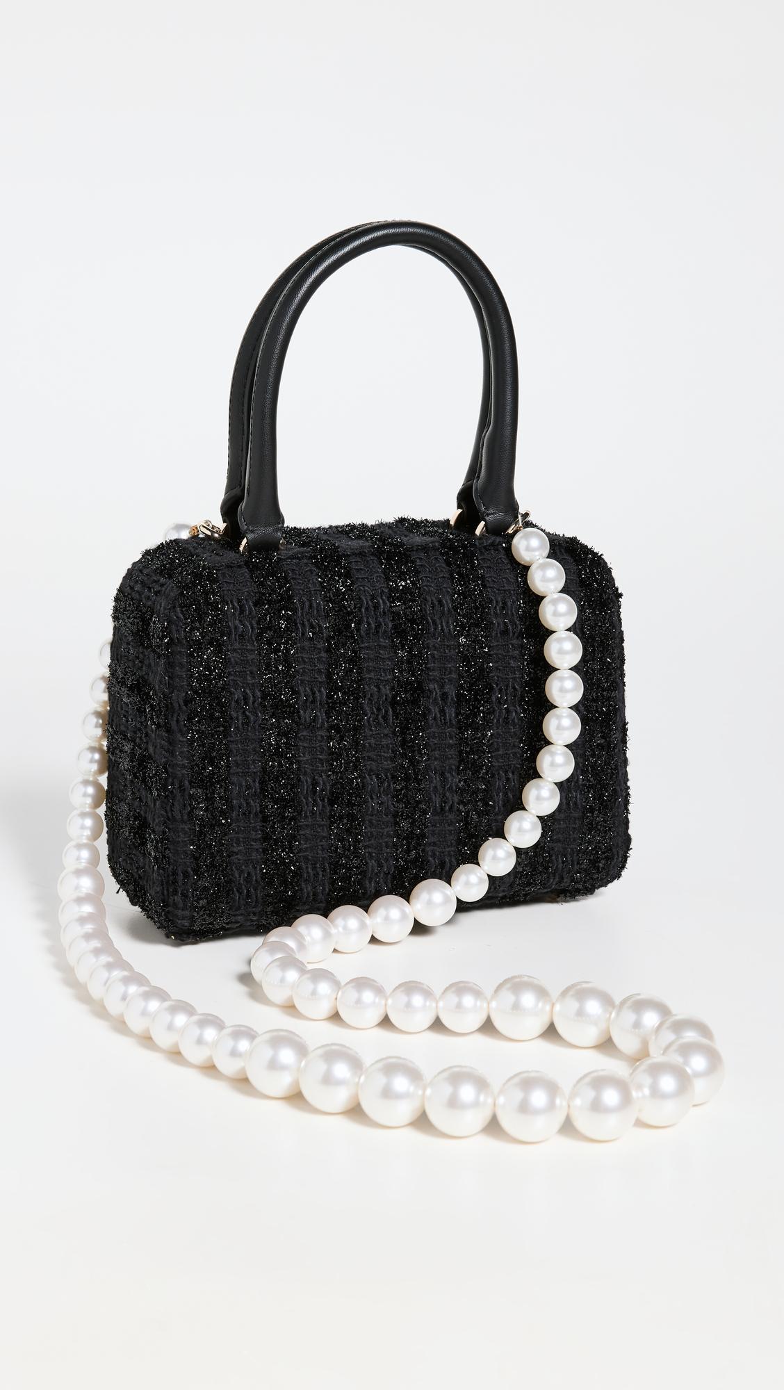 Simone Rocha Mini Handheld Case Bag Xl Pearl Cross in Black | Lyst