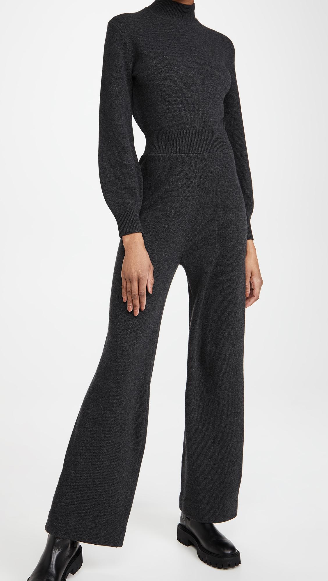 Theory Turtleneck Knit Jumpsuit | Lyst
