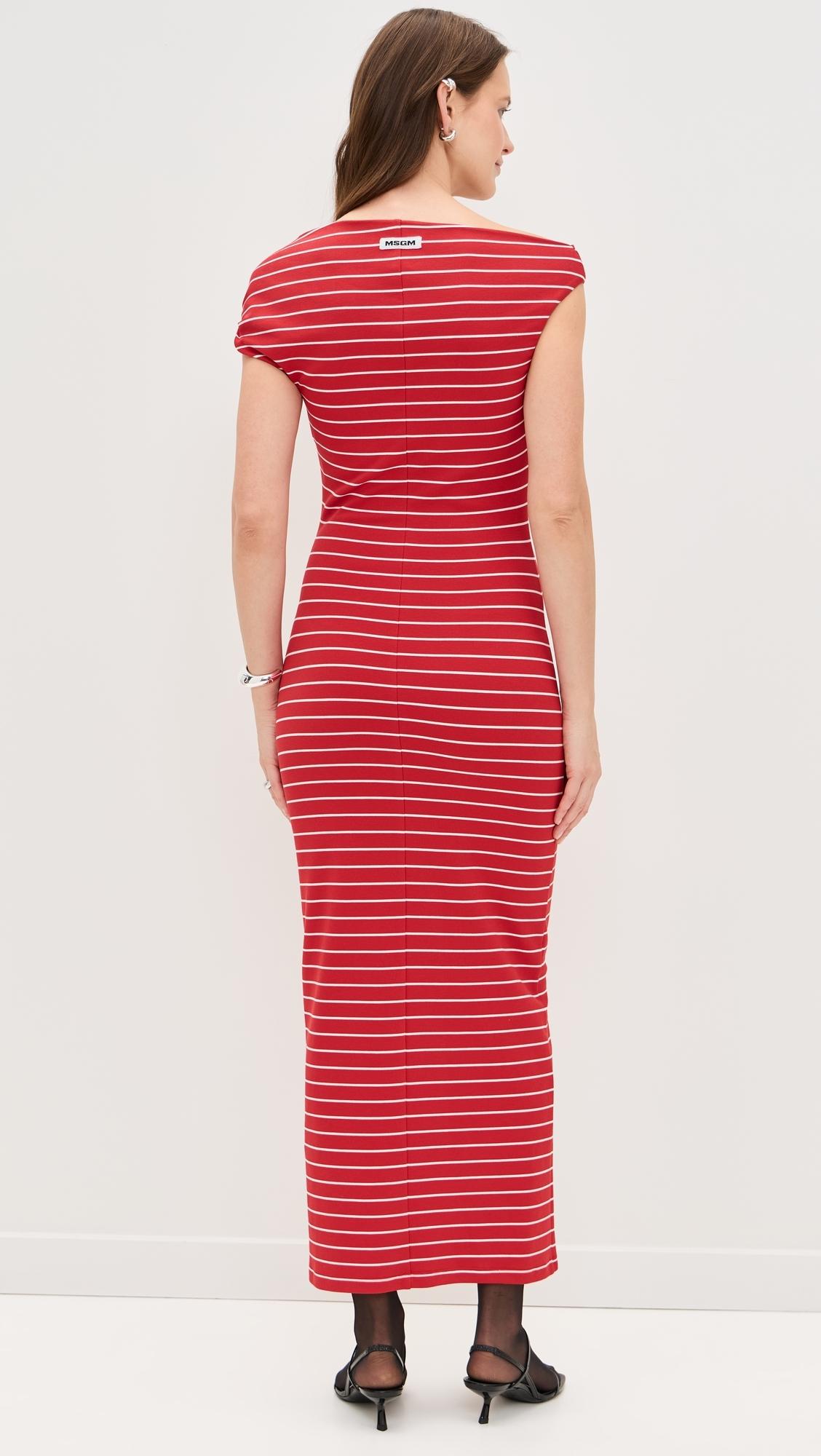 msgm red asymmetrical ruffle dress Delighted Asymmetric Hem Maxi Dress Red main image 0