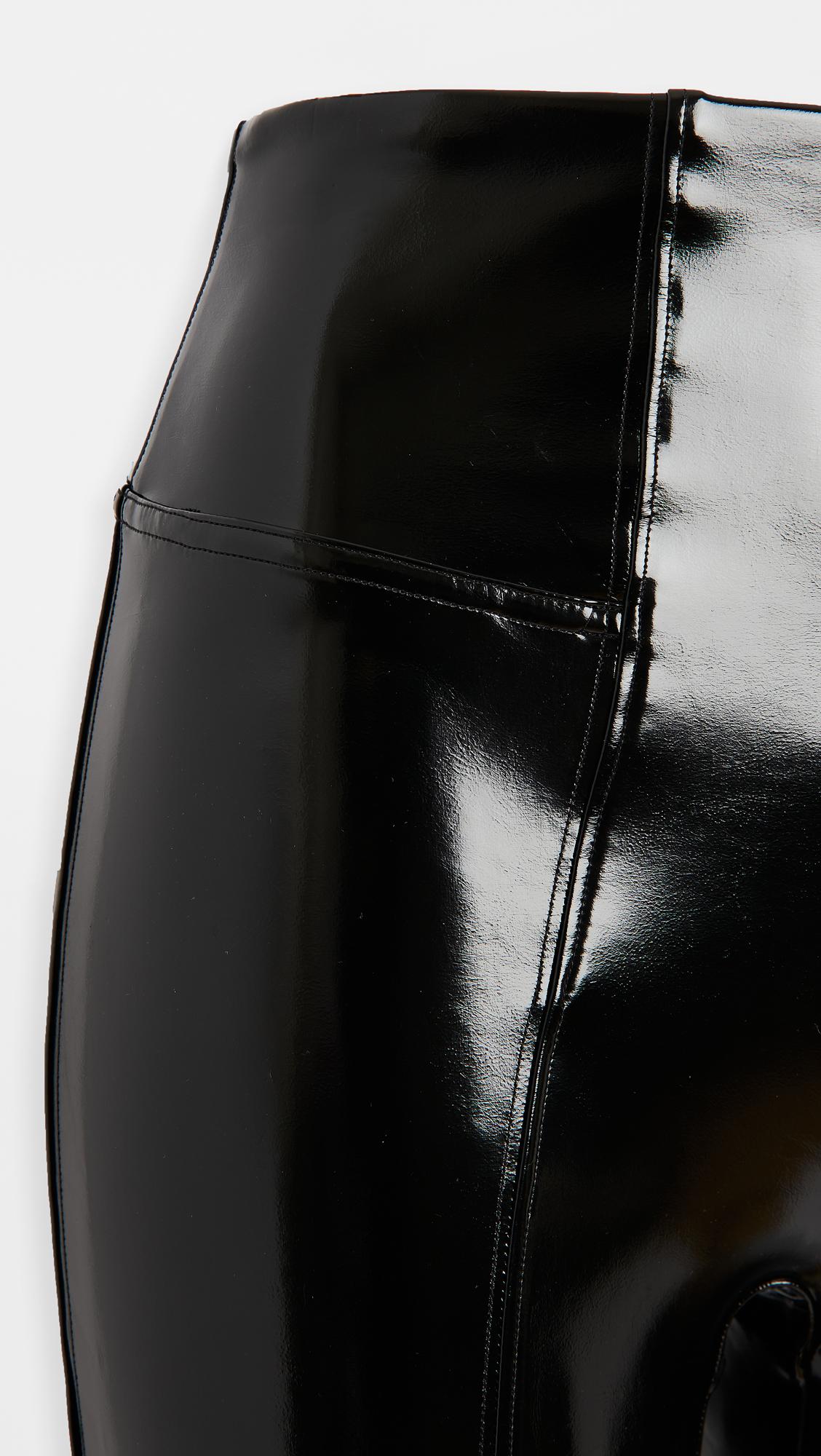 Spanx Faux Patent Leather Leggings in Black - Lyst