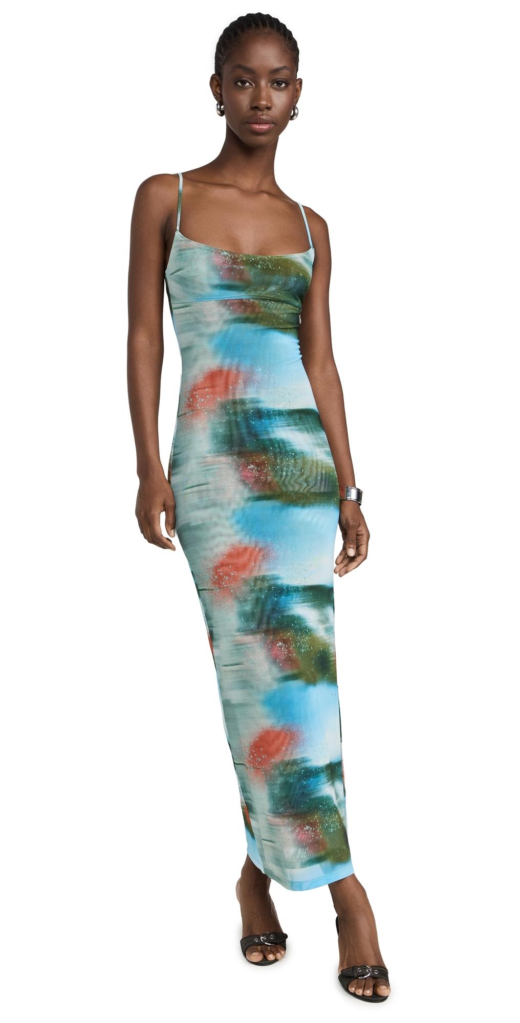 [MIAOU] ミアオウ ドレス Dress 送料関税込み Miaou Ssense Exclusive Red Thais Maxi Dress | Lyst
