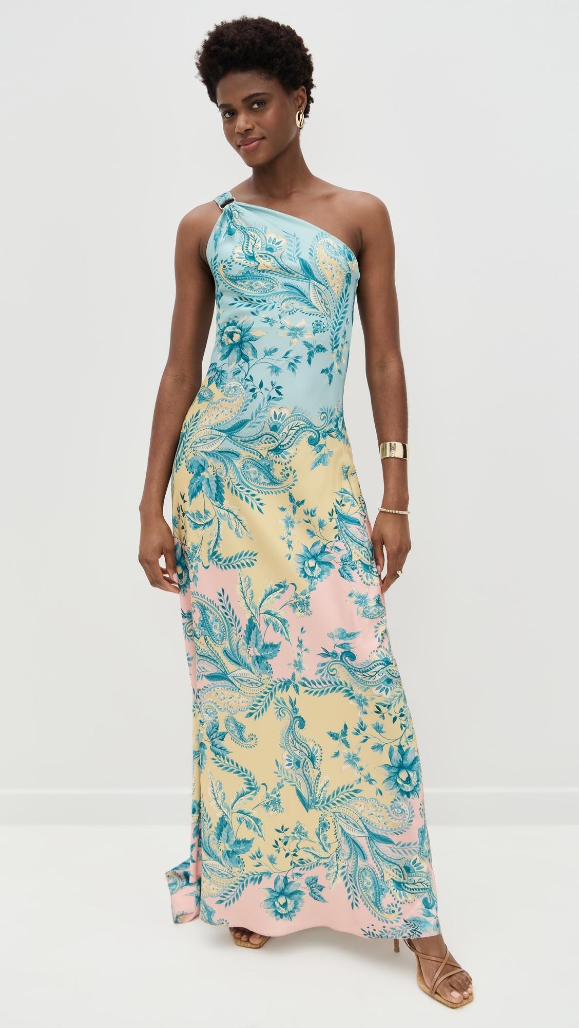 hemant and nandita one shoulder long dress Tehr One Shoulder Long Dress