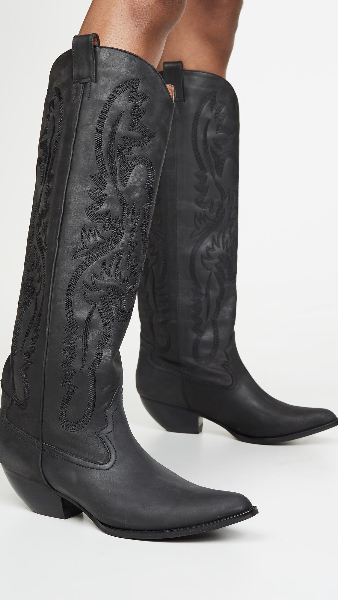 Jeffrey Campbell Calvera Western Boots in Black | Lyst