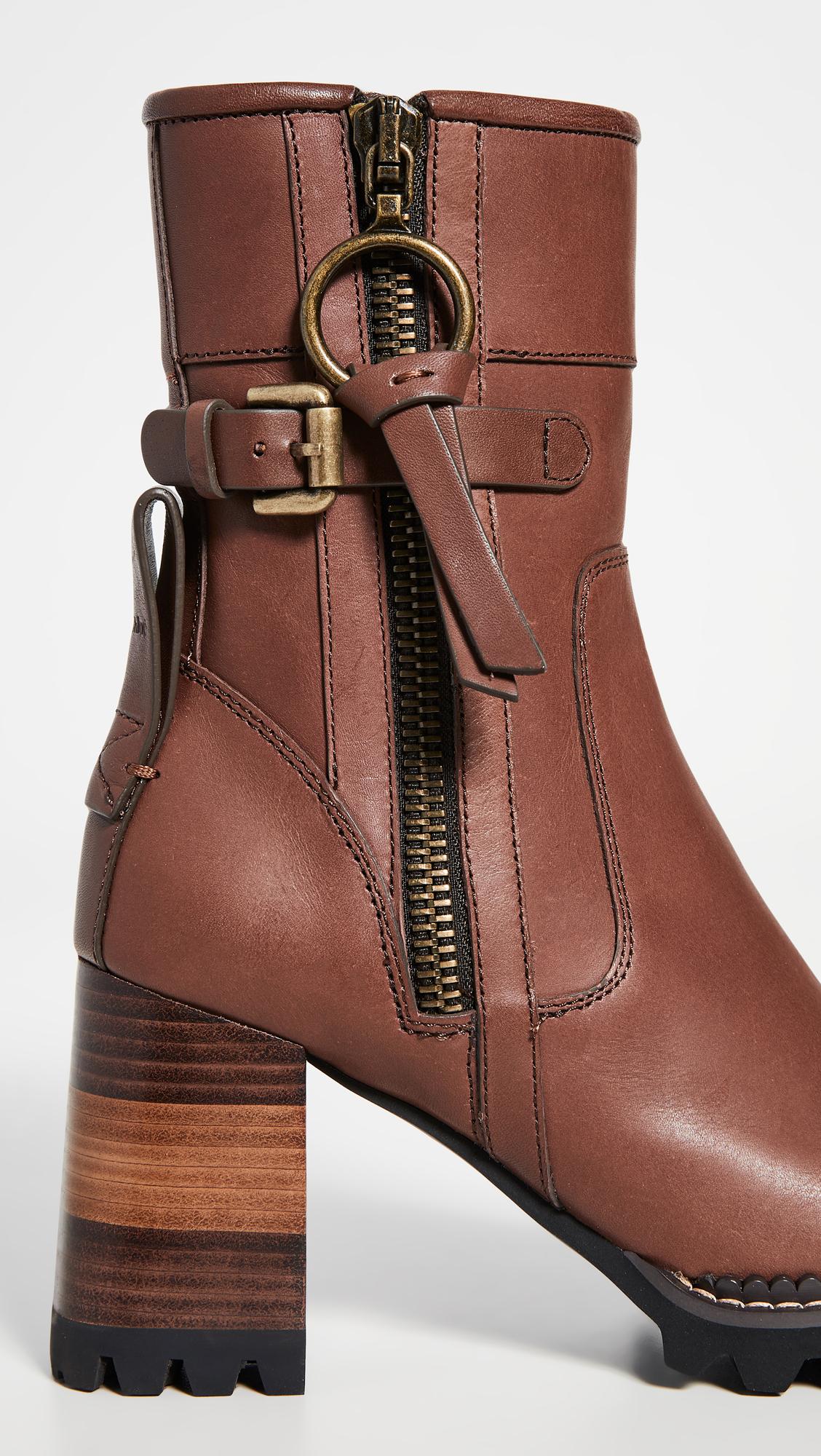 see by chloe lug sole boots