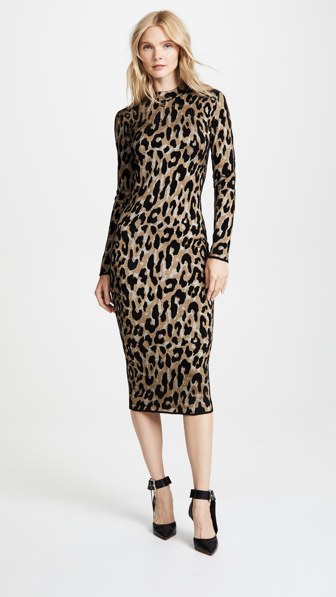 versace leopard dress