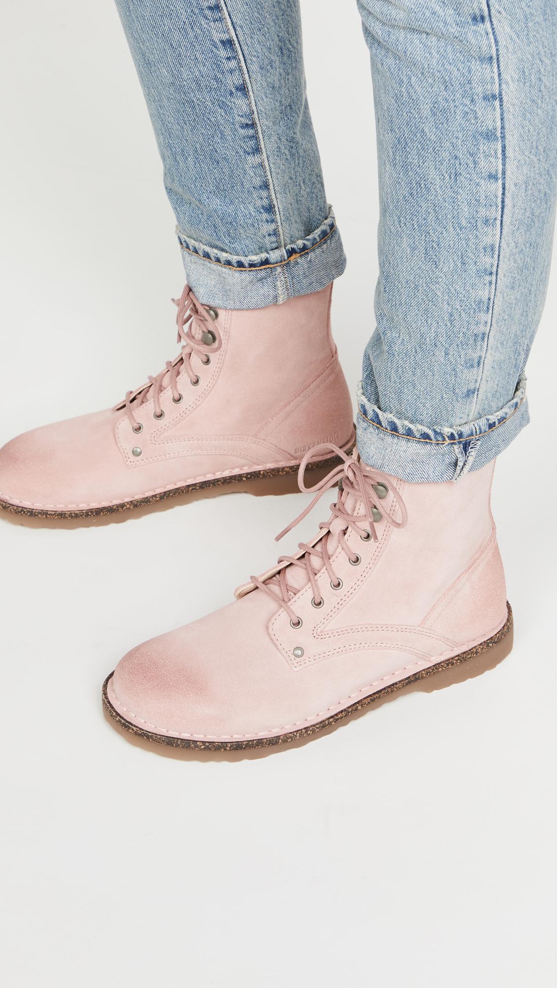 Birkenstock Bryson Combat Boots in Pink | Lyst