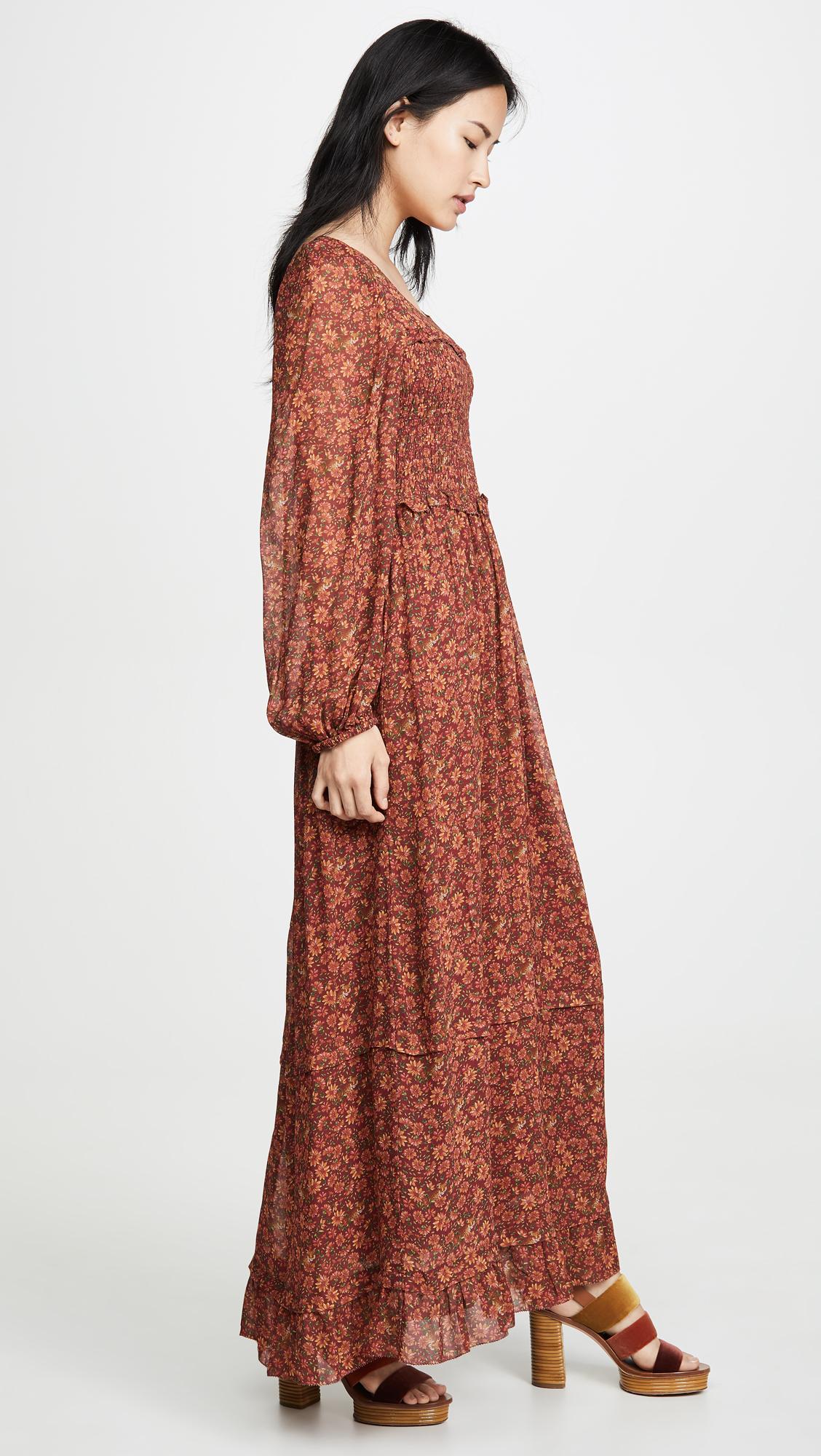 FARM Rio Synthetic Leopard Garden Maxi Dress in Brown - Lyst