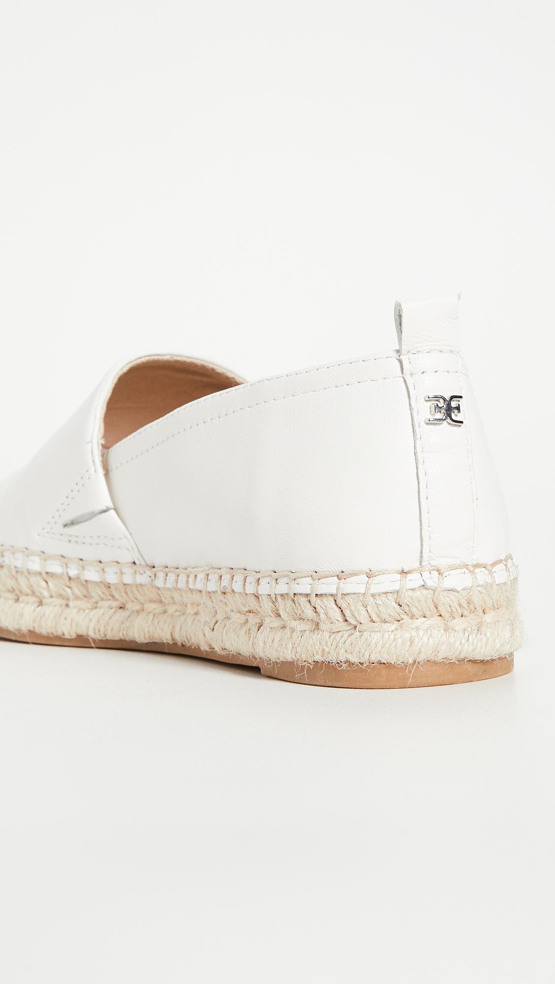 Sam Edelman Khloe Espadrille White Leather Lyst Canada