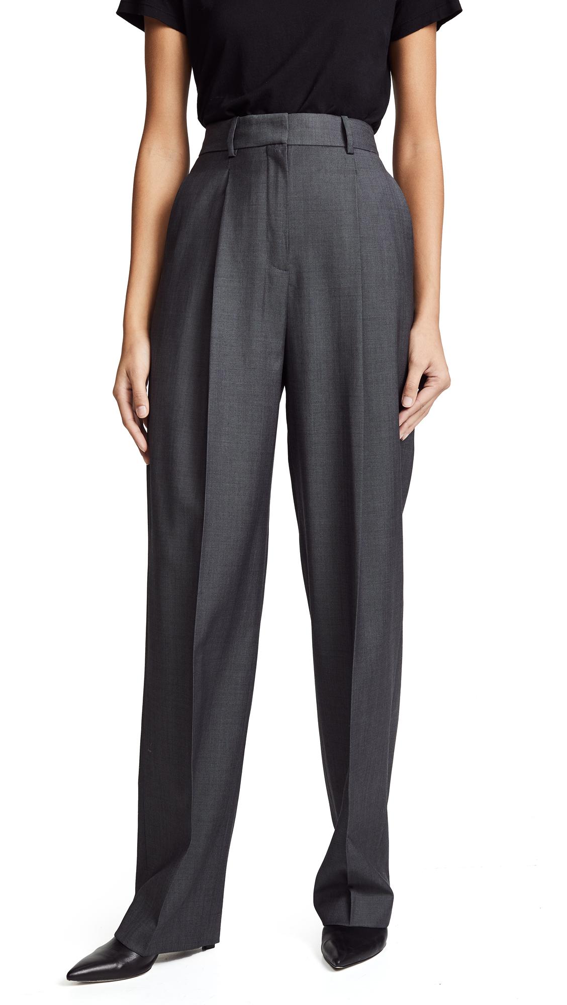 twin pleat trousers