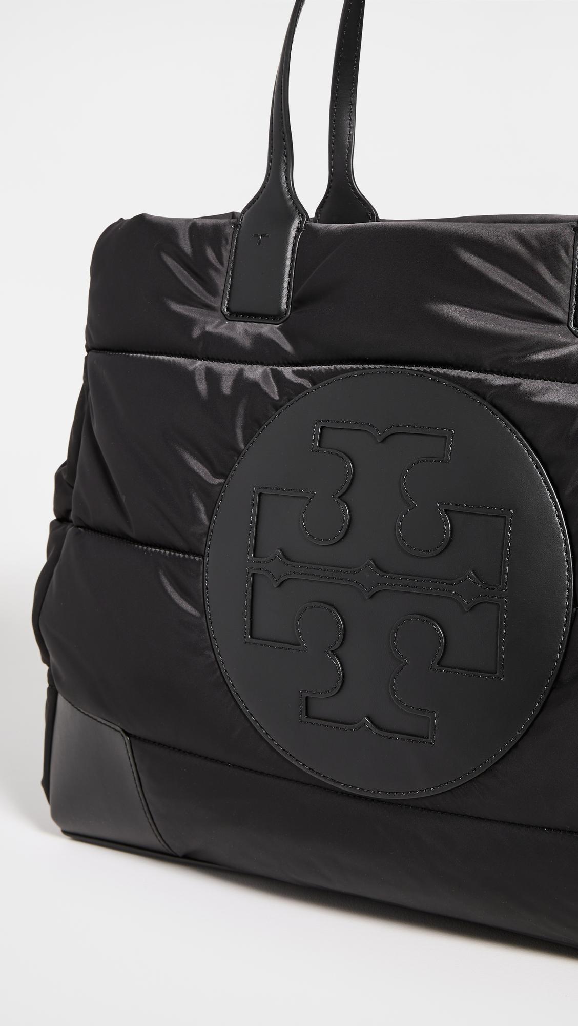 Tory Burch Leather 'ella' Hand Bag in Grey (Black) - Save 58% | Lyst
