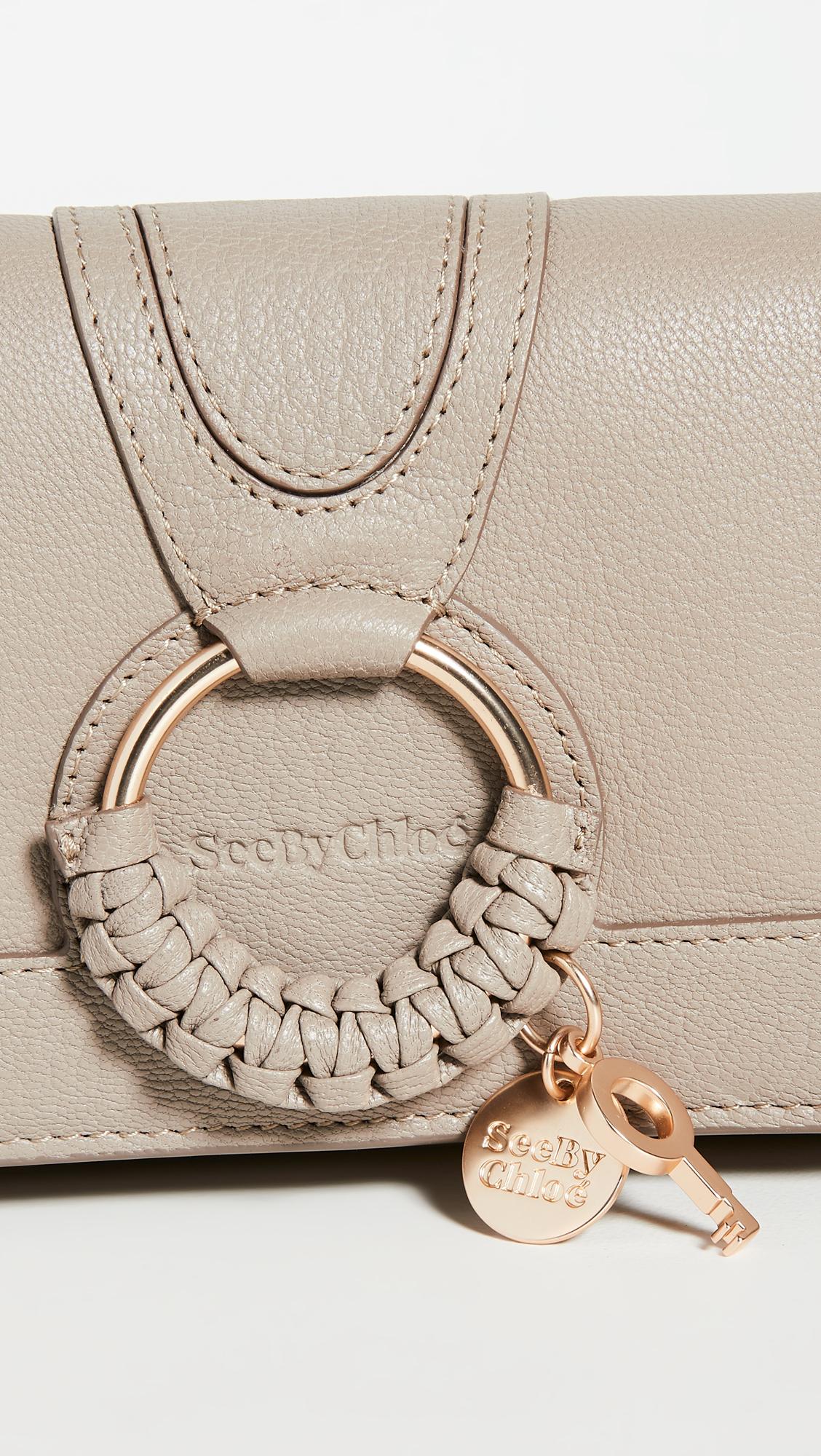 See By Chloé Hana Chain Wallet in Gray | Lyst