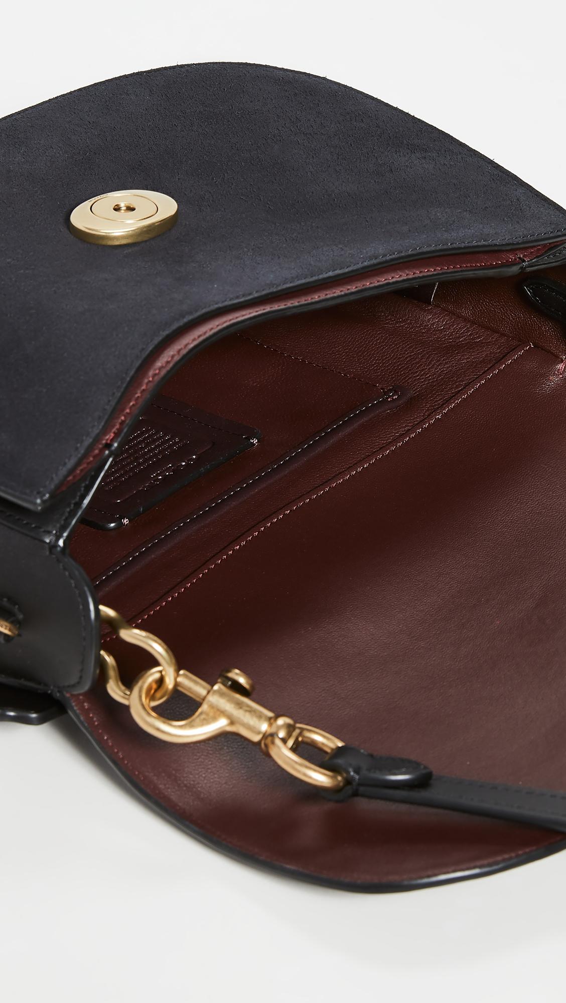 COACH Kat Saddle Bag in Black Lyst