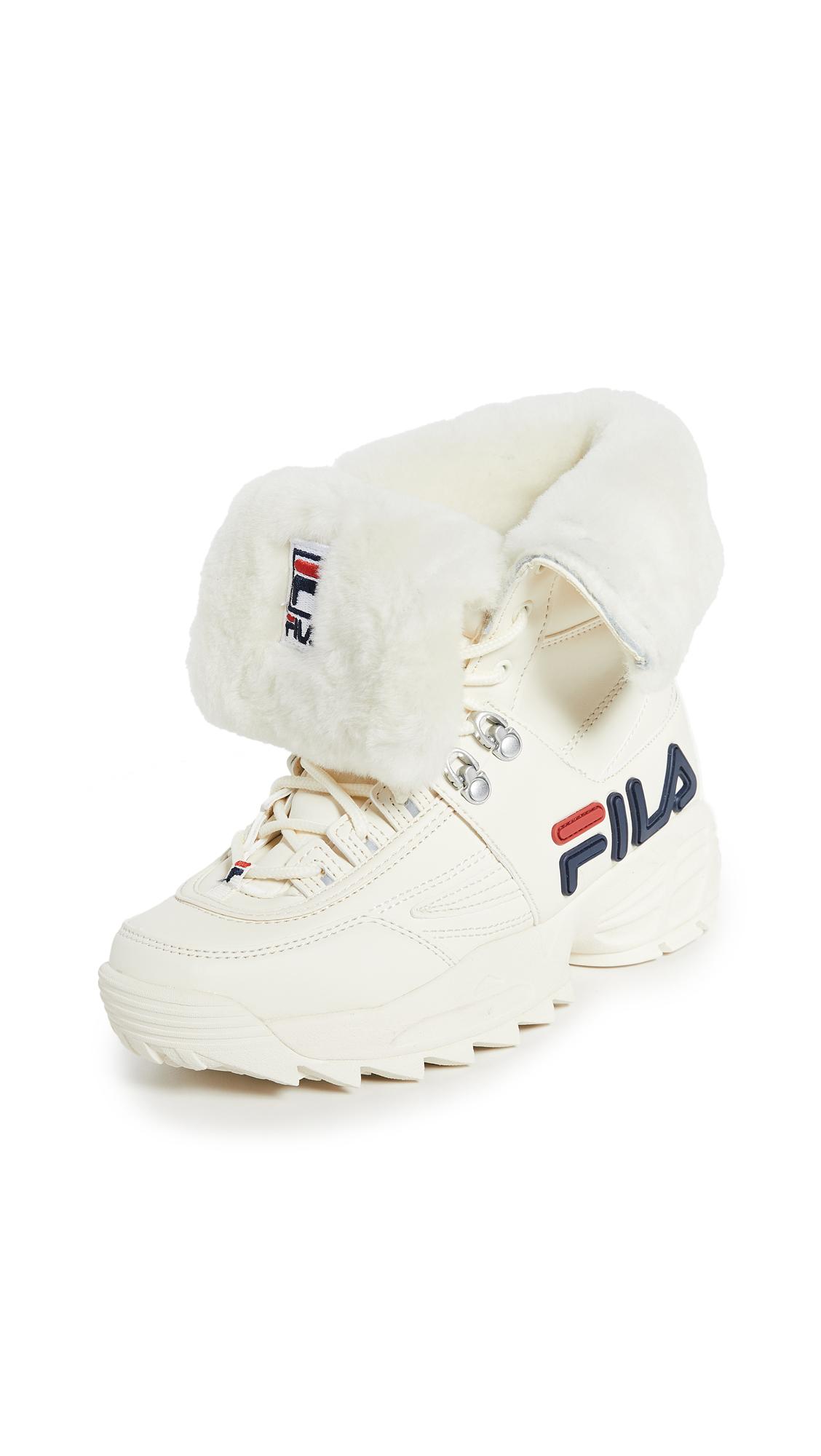 fila white boots