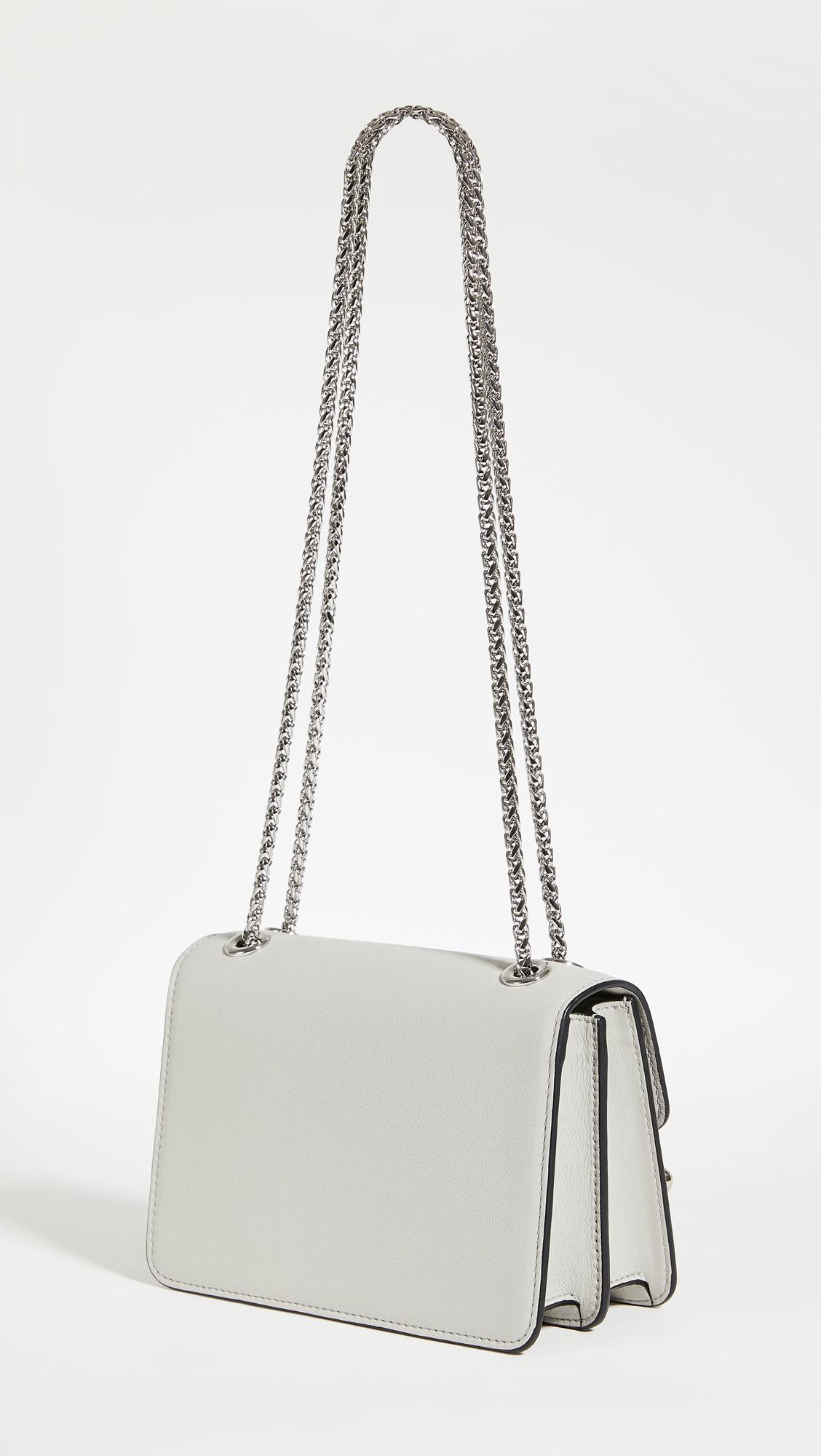 Strathberry Grey Leather East/west Leather Crossbody Bag Strathberry