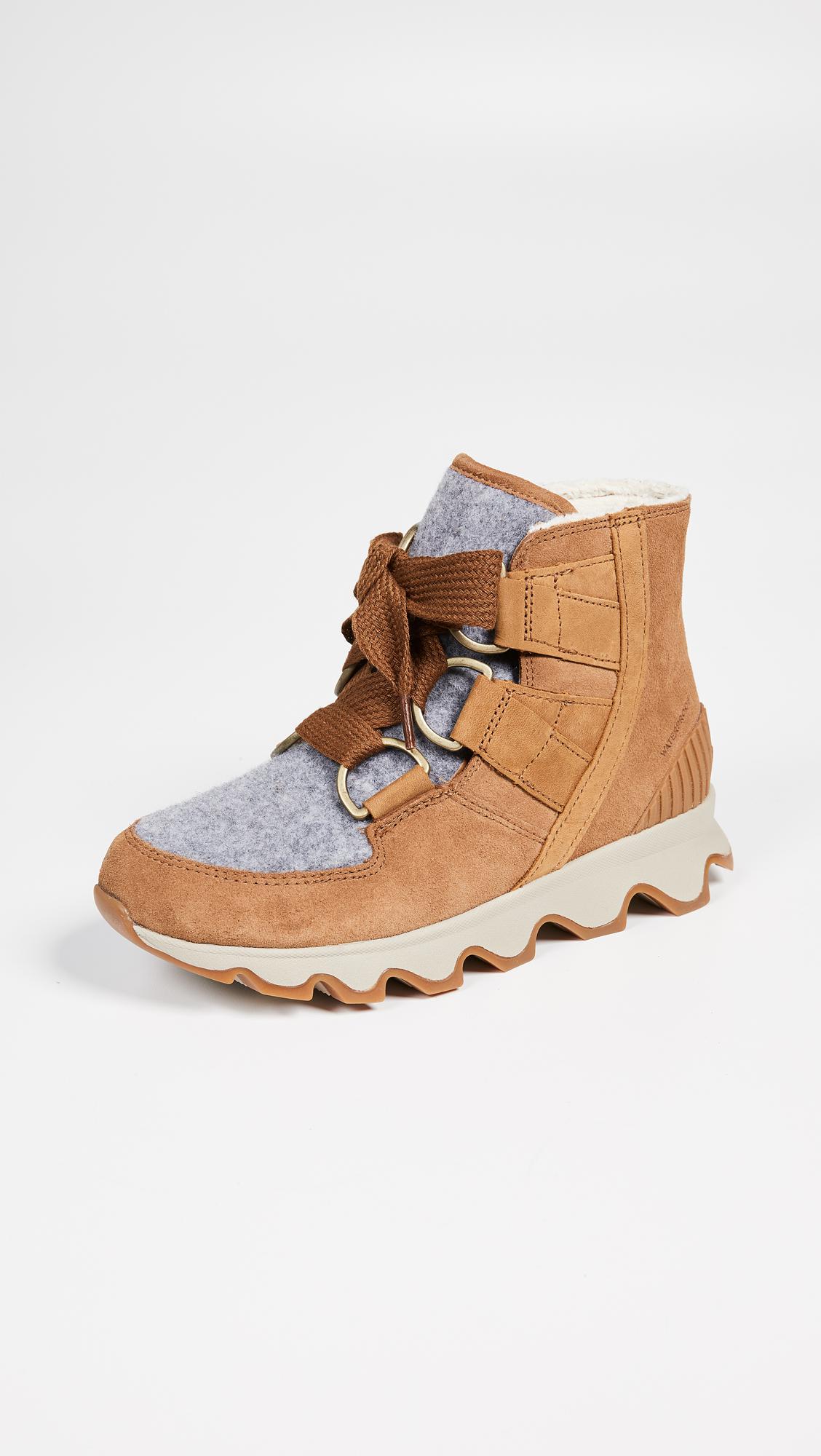Sorel Kinetic Short Lace 100g Waterproof Winter Boots in Brown | Lyst