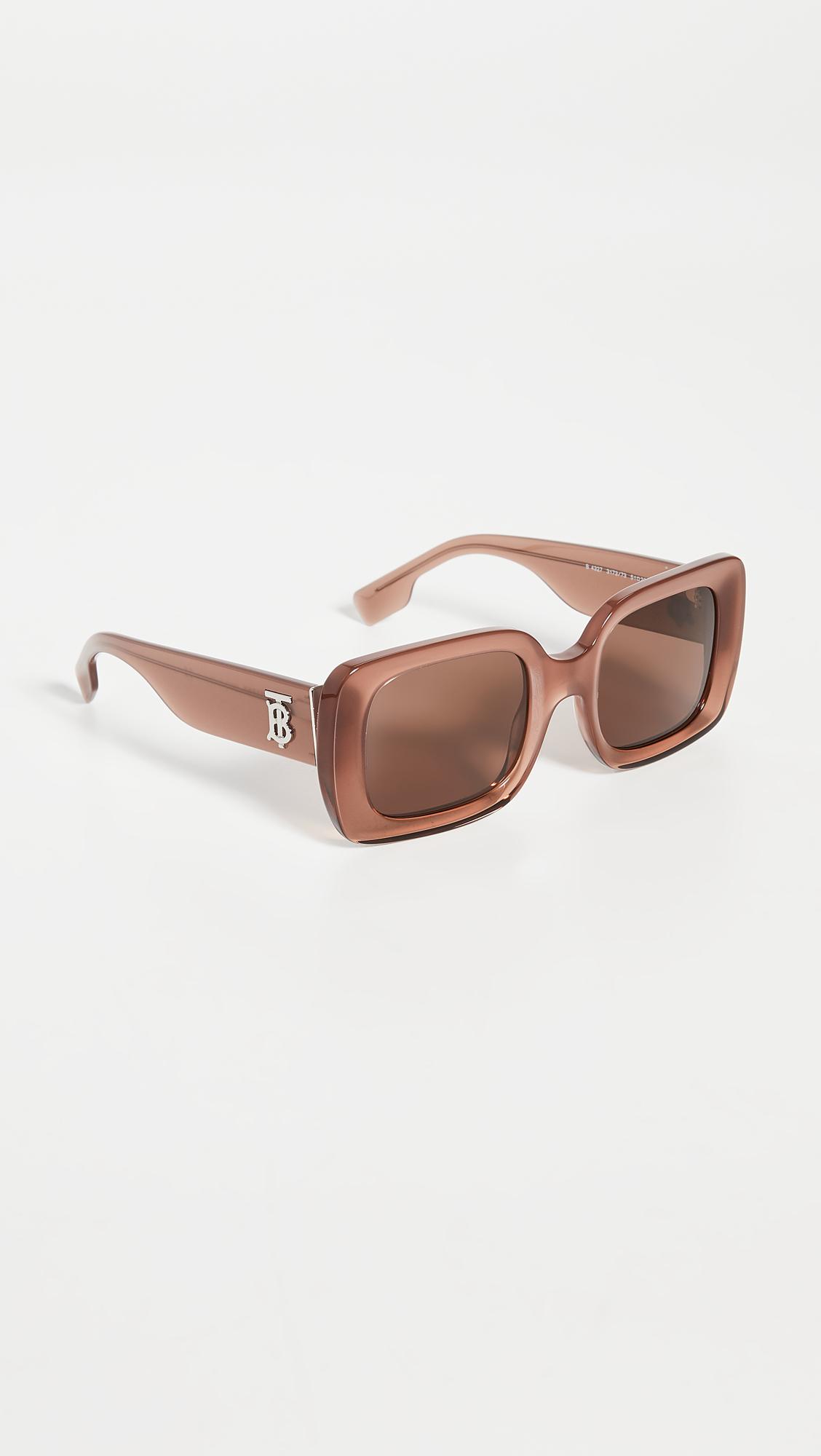 Burberry Delilah Sunglasses in Brown | Lyst