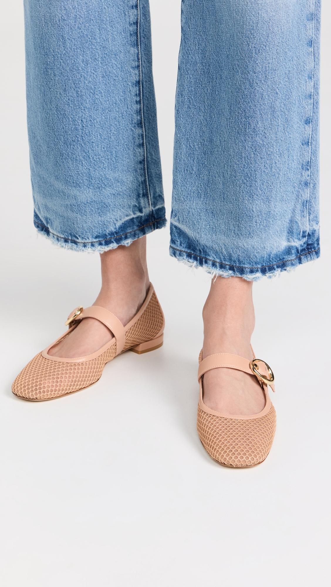 サンダル・ミュール Stuart Weitzman ARABELLA - Ballerina with buckle Stuart Weitzman Arabella Mesh Bow Ballerina Flats | Neiman