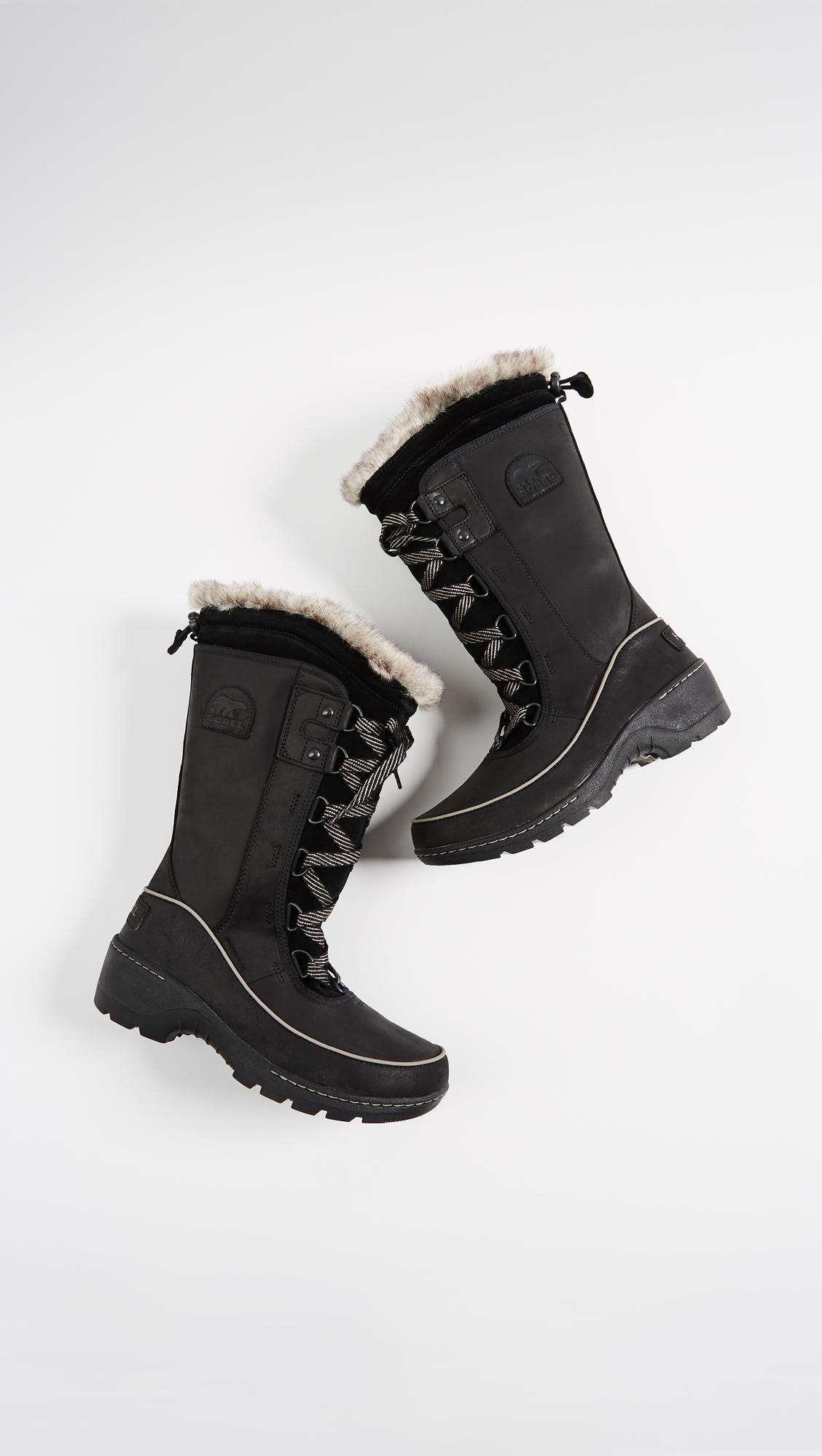 Sorel Suede Tivoli Iii High Premium Boots in Black - Lyst