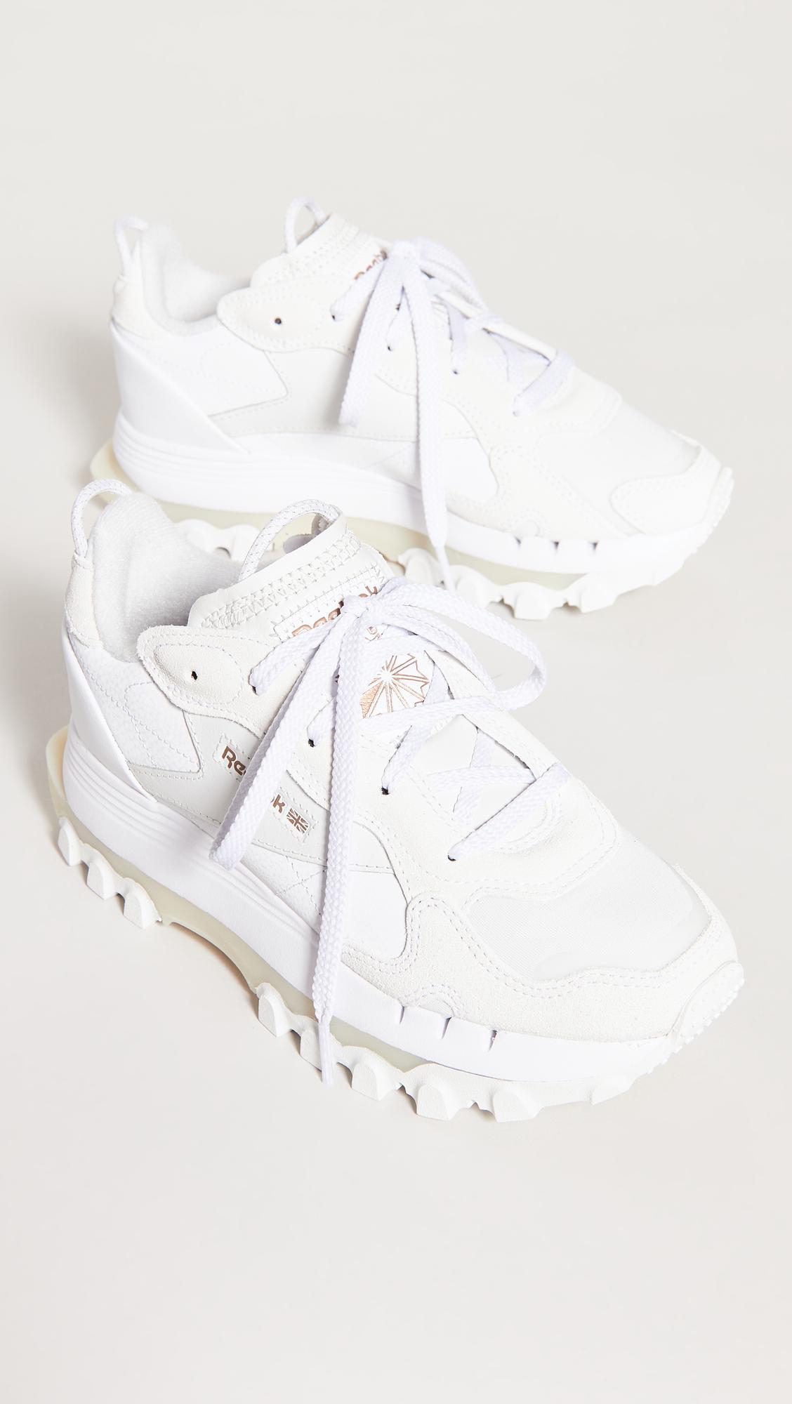 Reebok Cardi B Classic Leather Sneakers in White | Lyst