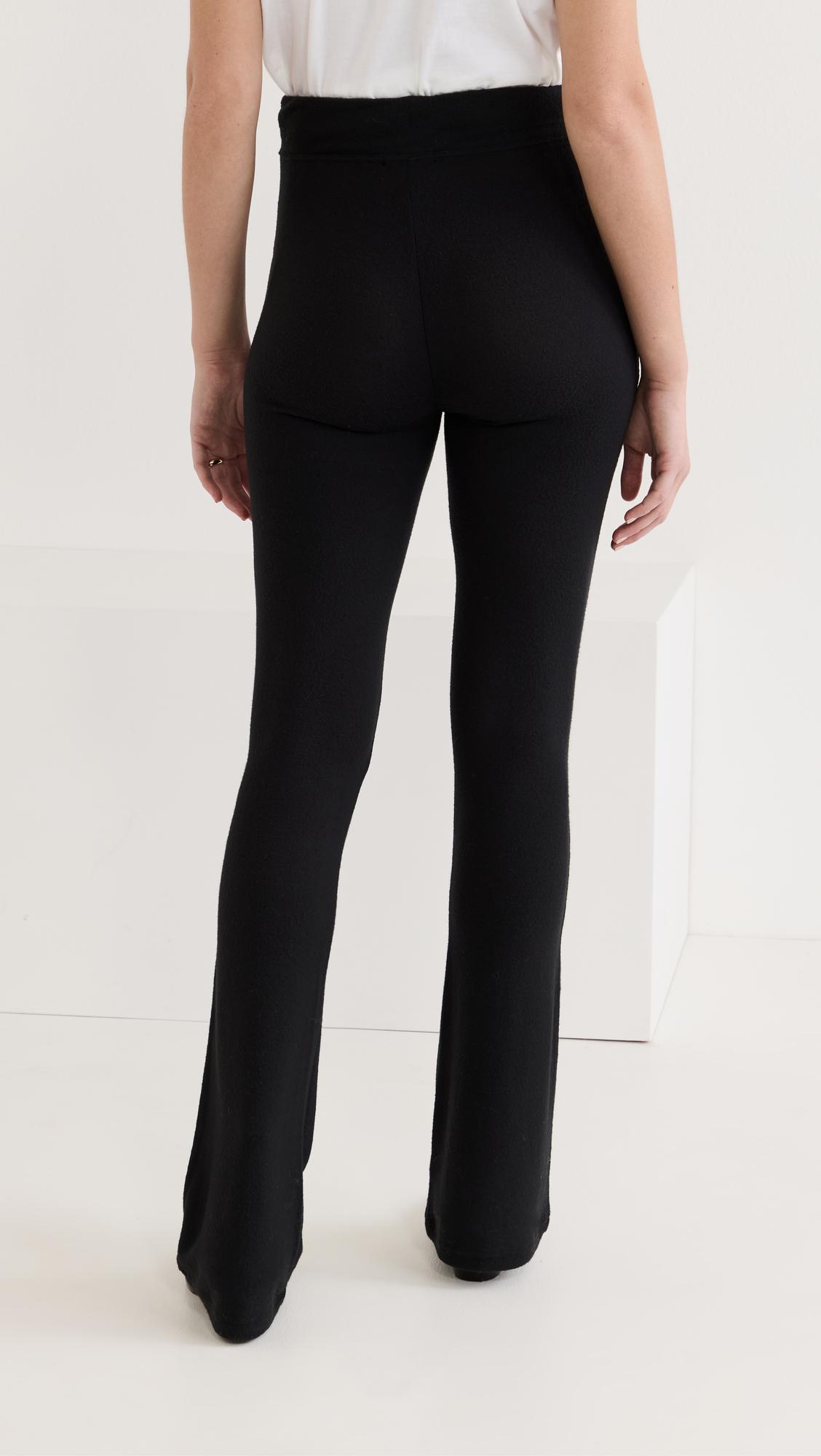 Z Supply Marled Flare Pants in Black | Lyst
