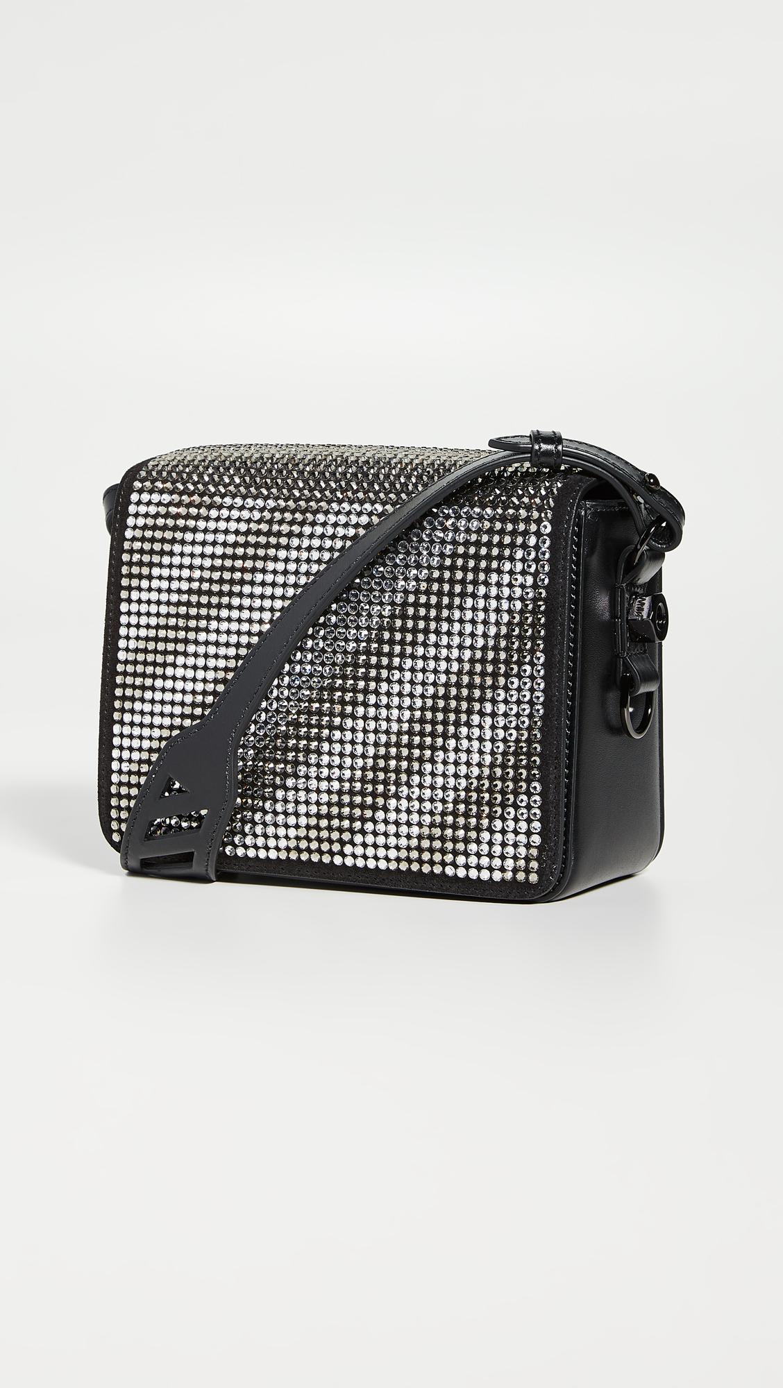 Off-White c/o Virgil Abloh Mini Binder Clip Diagonals Industrial Bag -  Black Crossbody Bags, Handbags - WOWVA31087