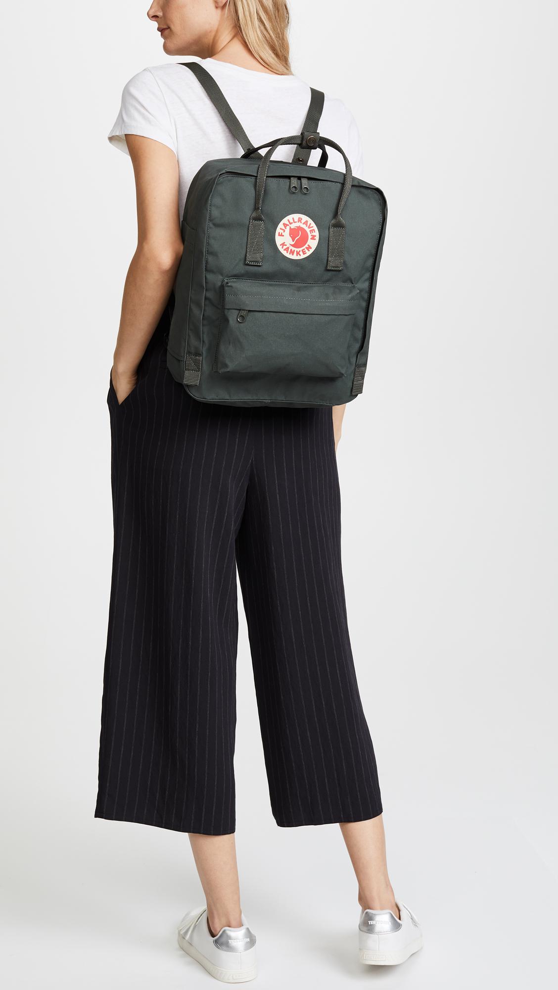 fjallraven forest green backpack