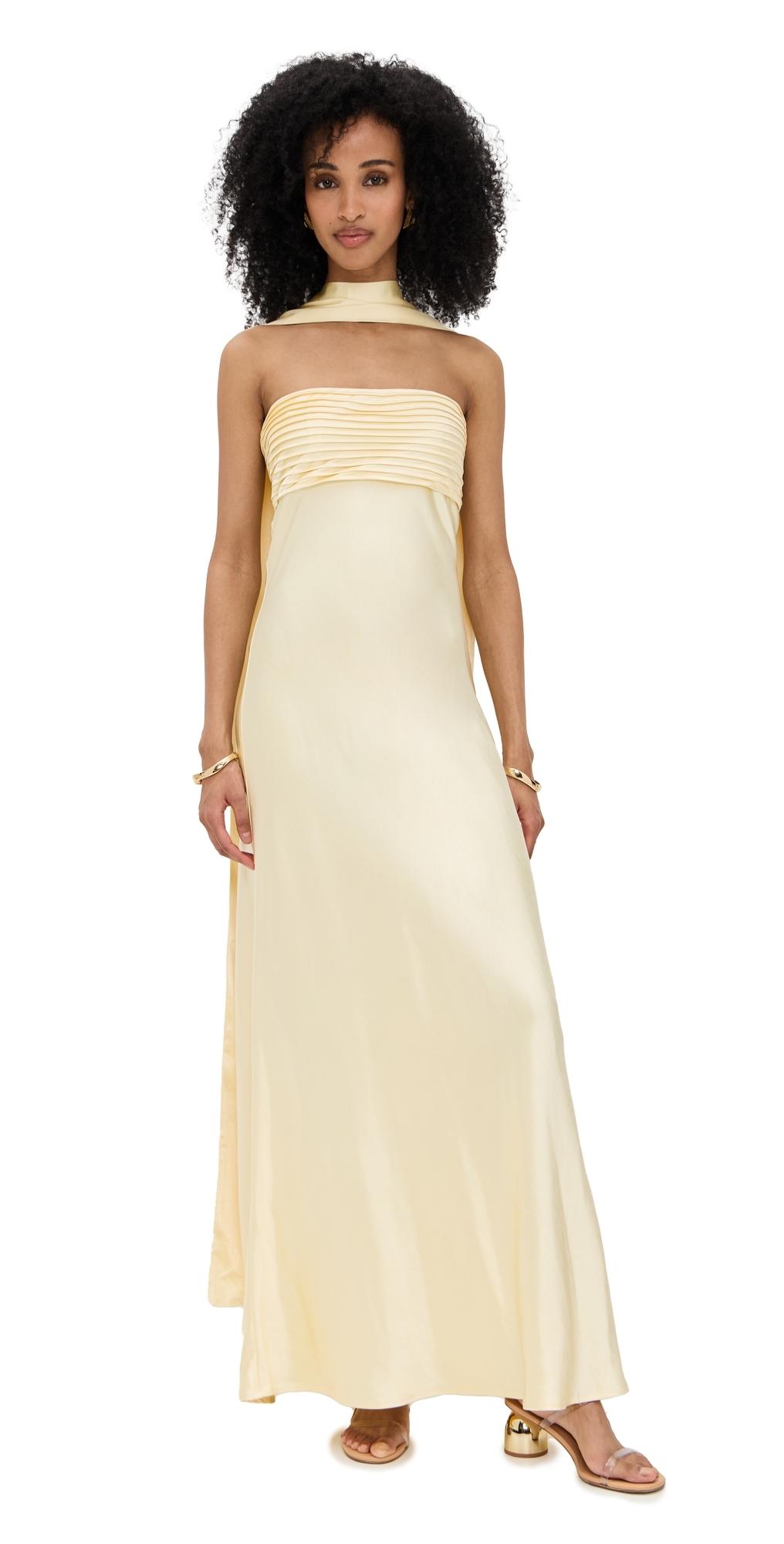 Runaway the Label Elsa Maxi Dress in Natural | Lyst