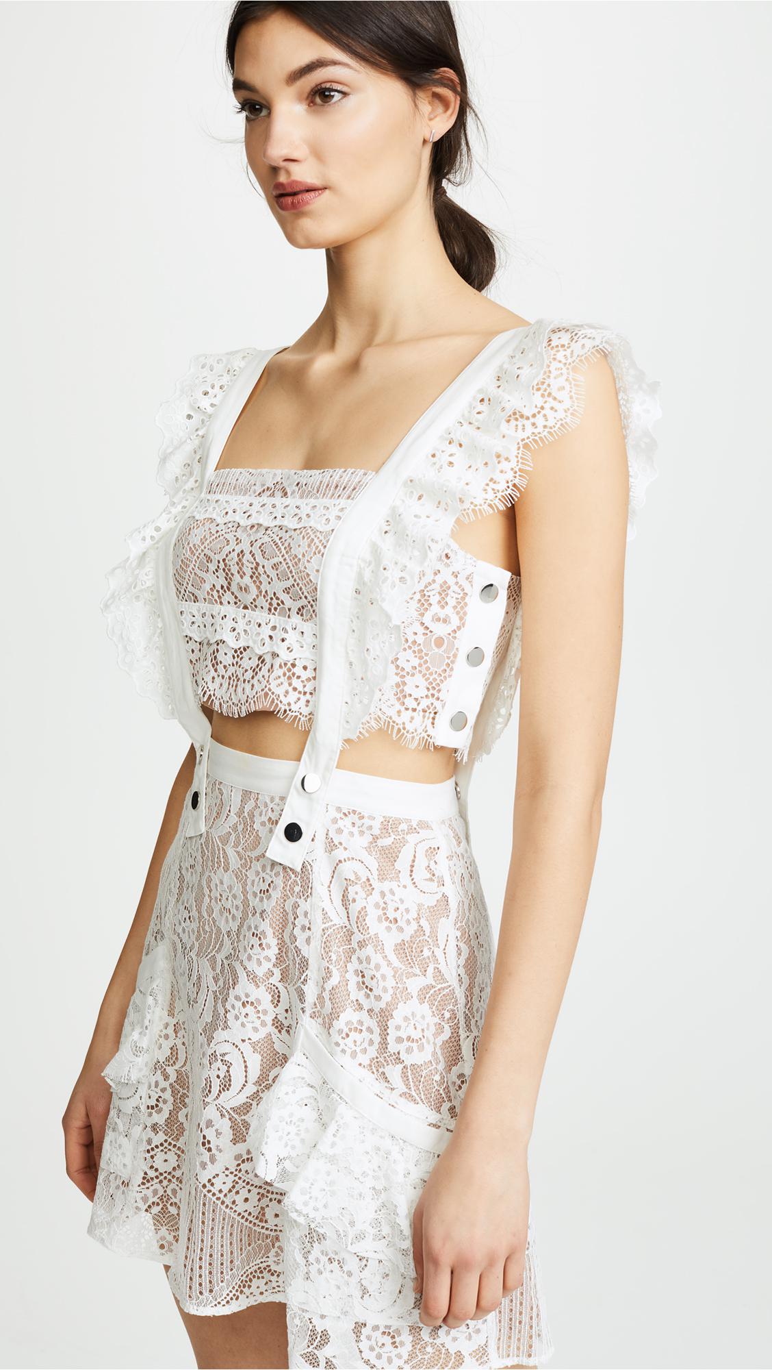 for love and lemons tati pinafore dress