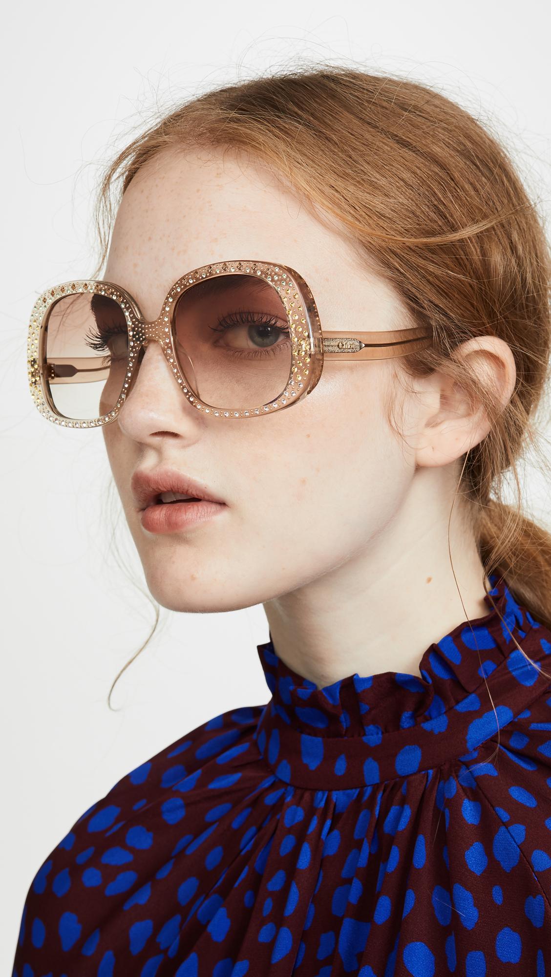 chloe brown sunglasses