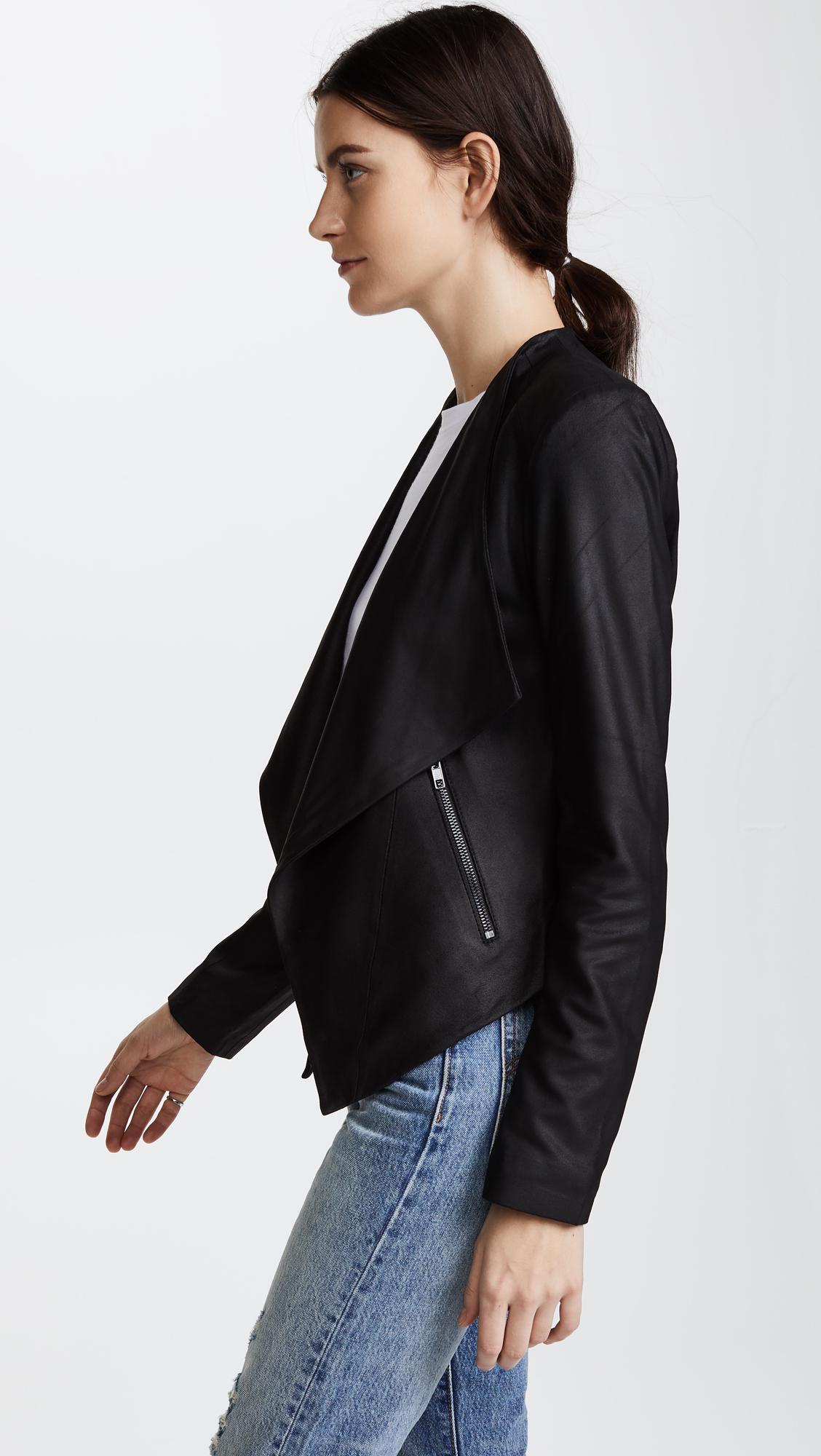 Lyst Bb Dakota Siena Soft Leather Jacket In Black Gallery