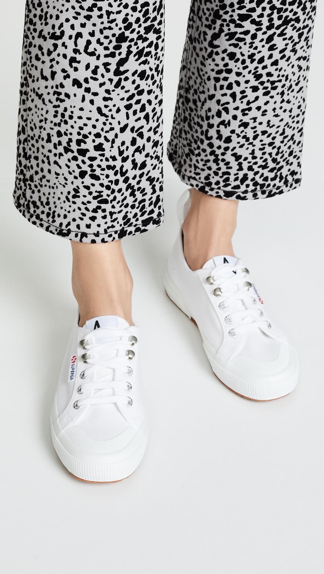 Superga Canvas X Alexa Chung 2294 Cothook Lace Up Sneakers in White - Lyst