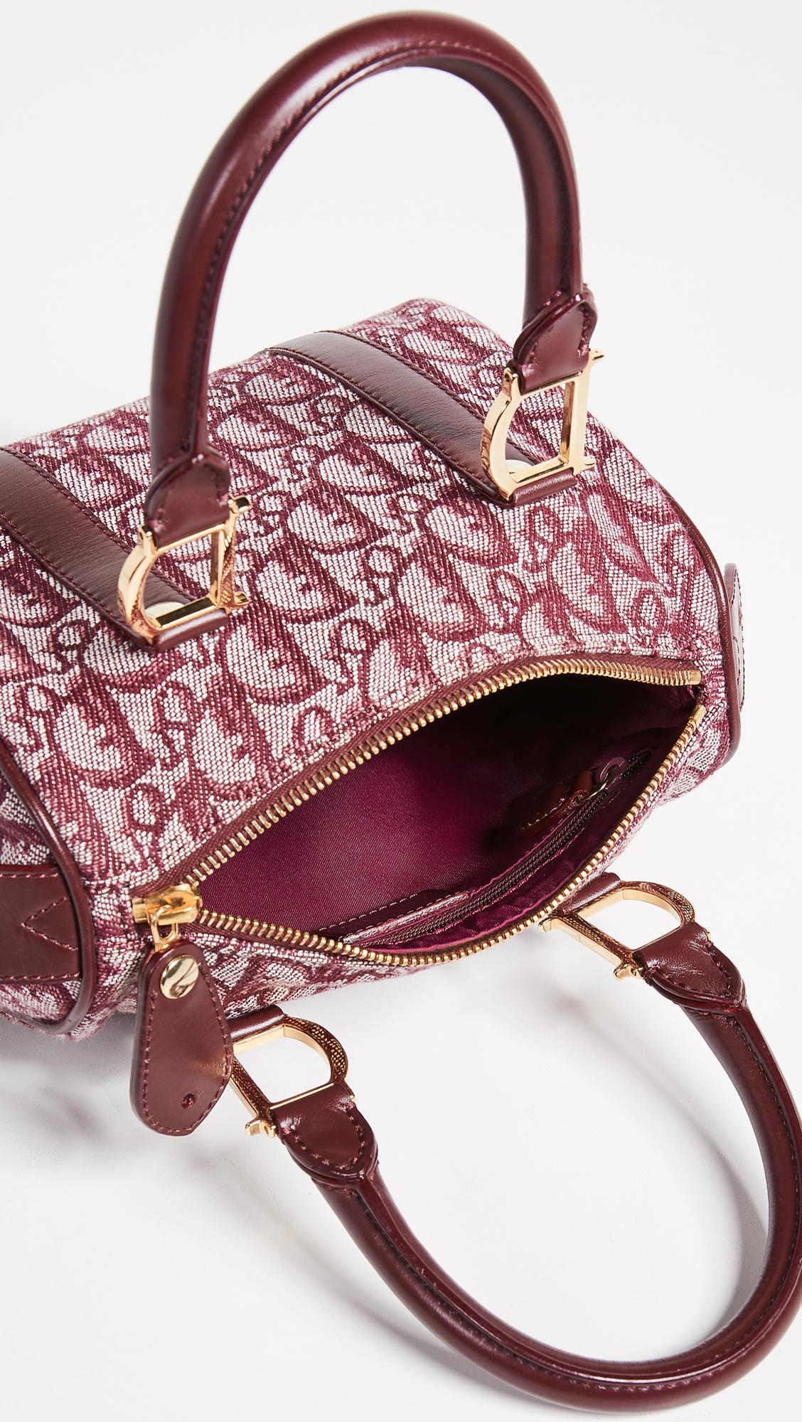 What Goes Around Comes Around Dior Mini Boston Bag | Lyst