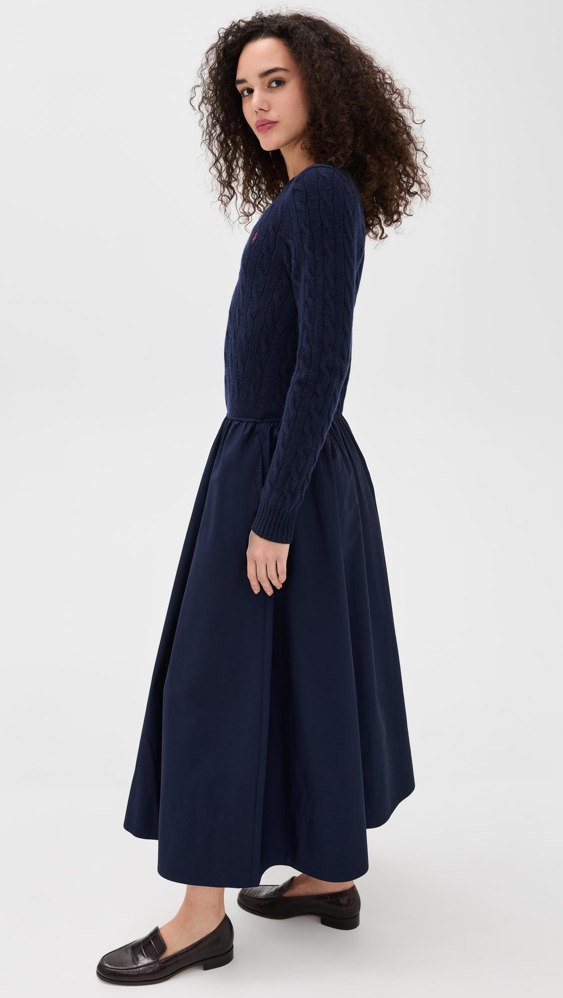 lauren ralph lauren fit and flare dress NEW LAUREN Ralph Lauren Black Tulle-Trim Faux Wrap Jersey Fit & Flare Dress  10 main image 0