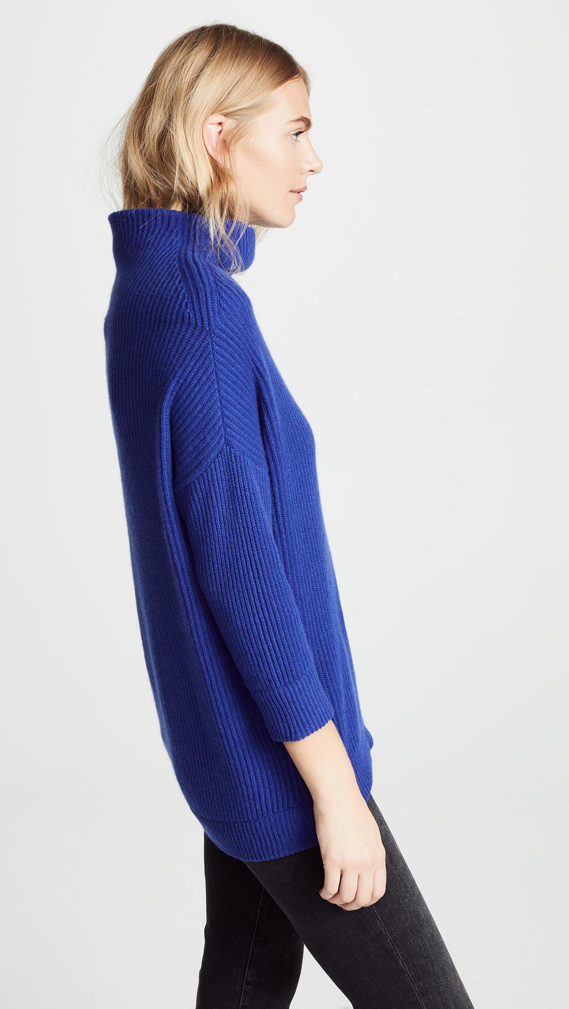 autumn cashmere funnel neck sweater