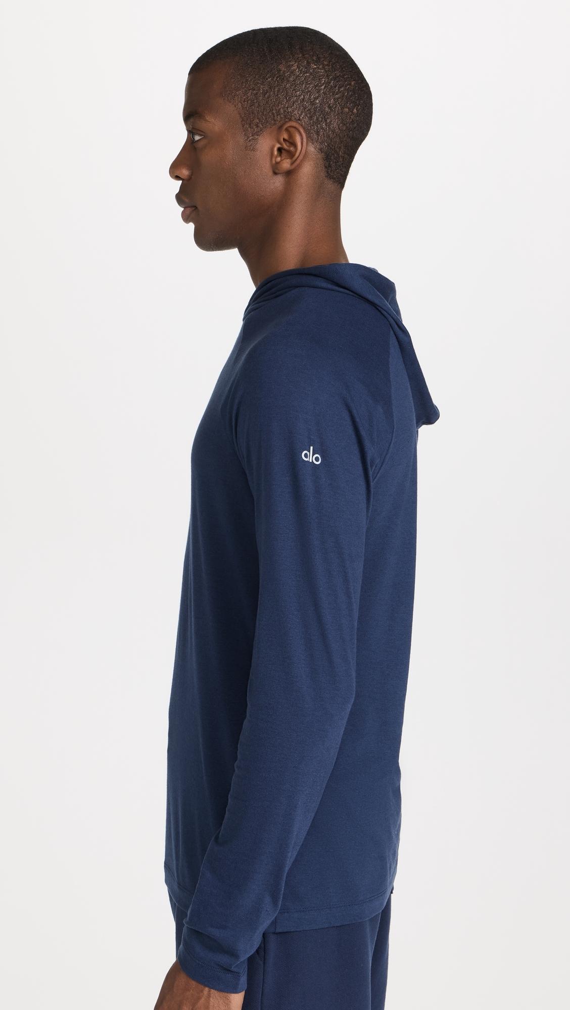 Alo Yoga Core Hooded Runner in Blue for Men | Lyst