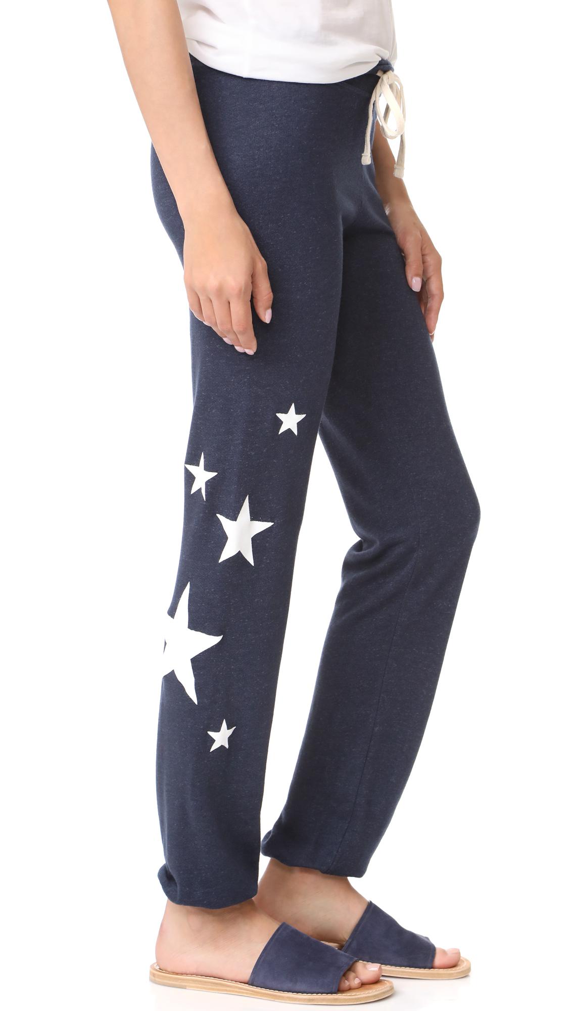 sweatpants with stars on them