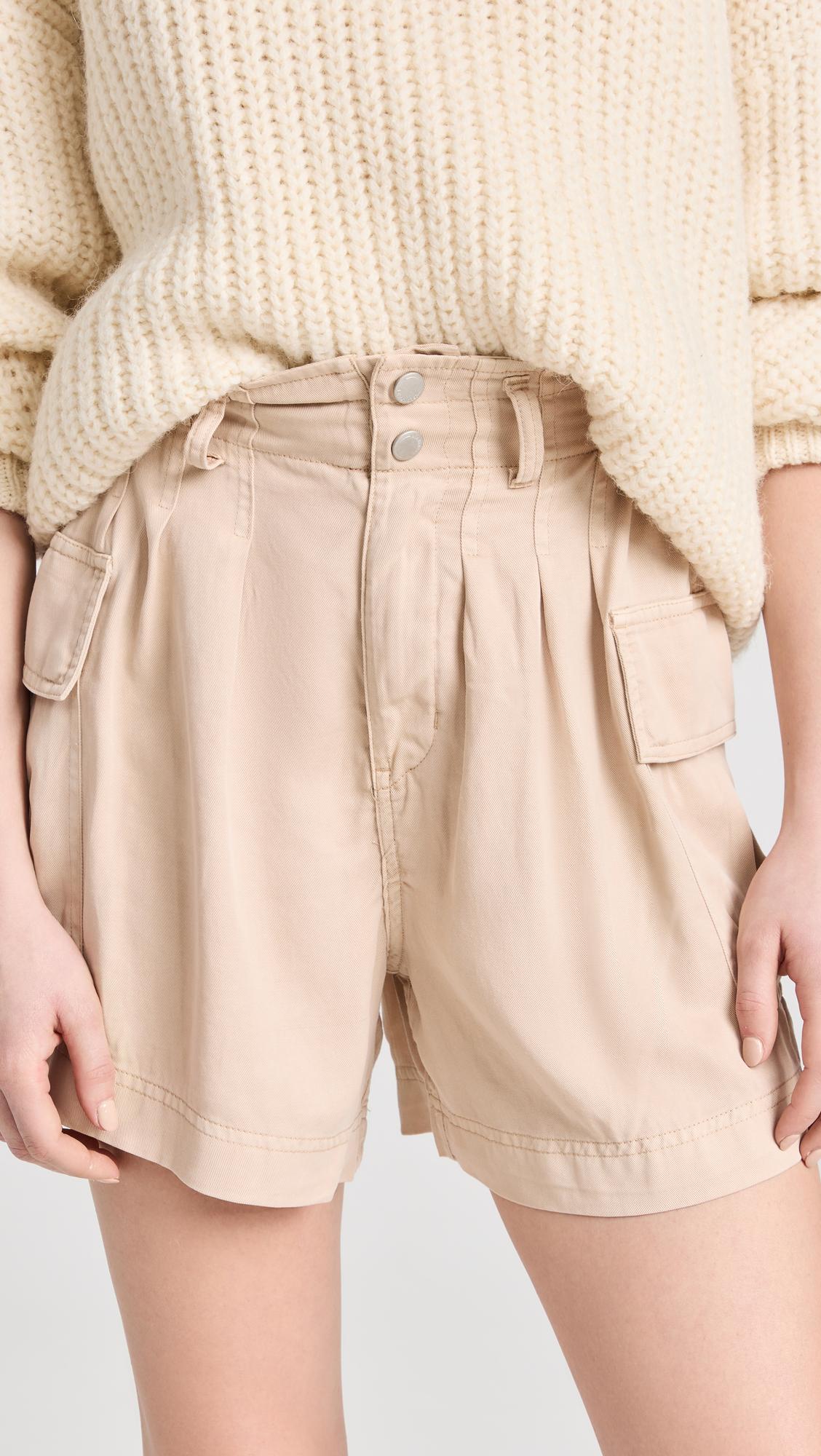 Blank NYC Terracotta High Waisted Cargo Shorts in Natural Lyst