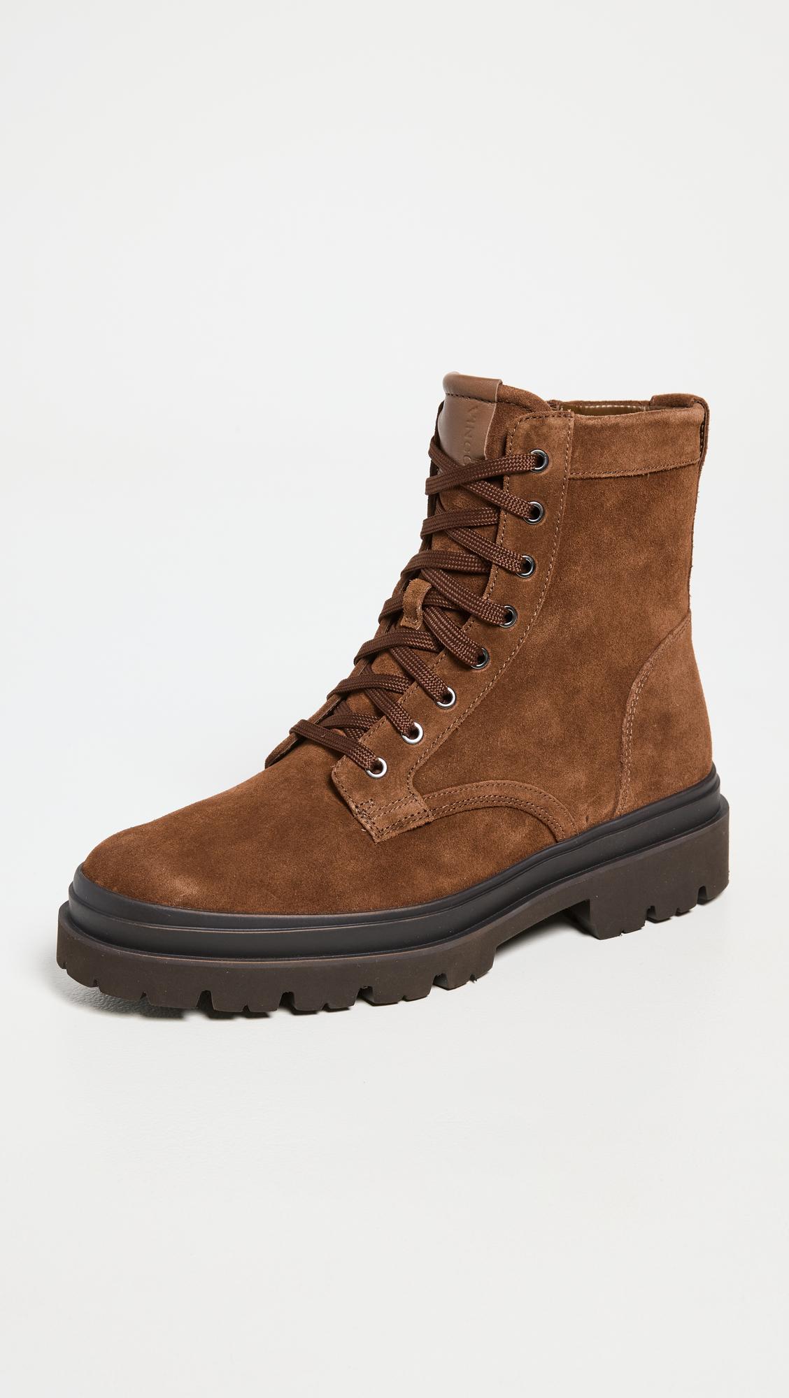 Vince Raider Lace Up Boots in Brown for Men | Lyst