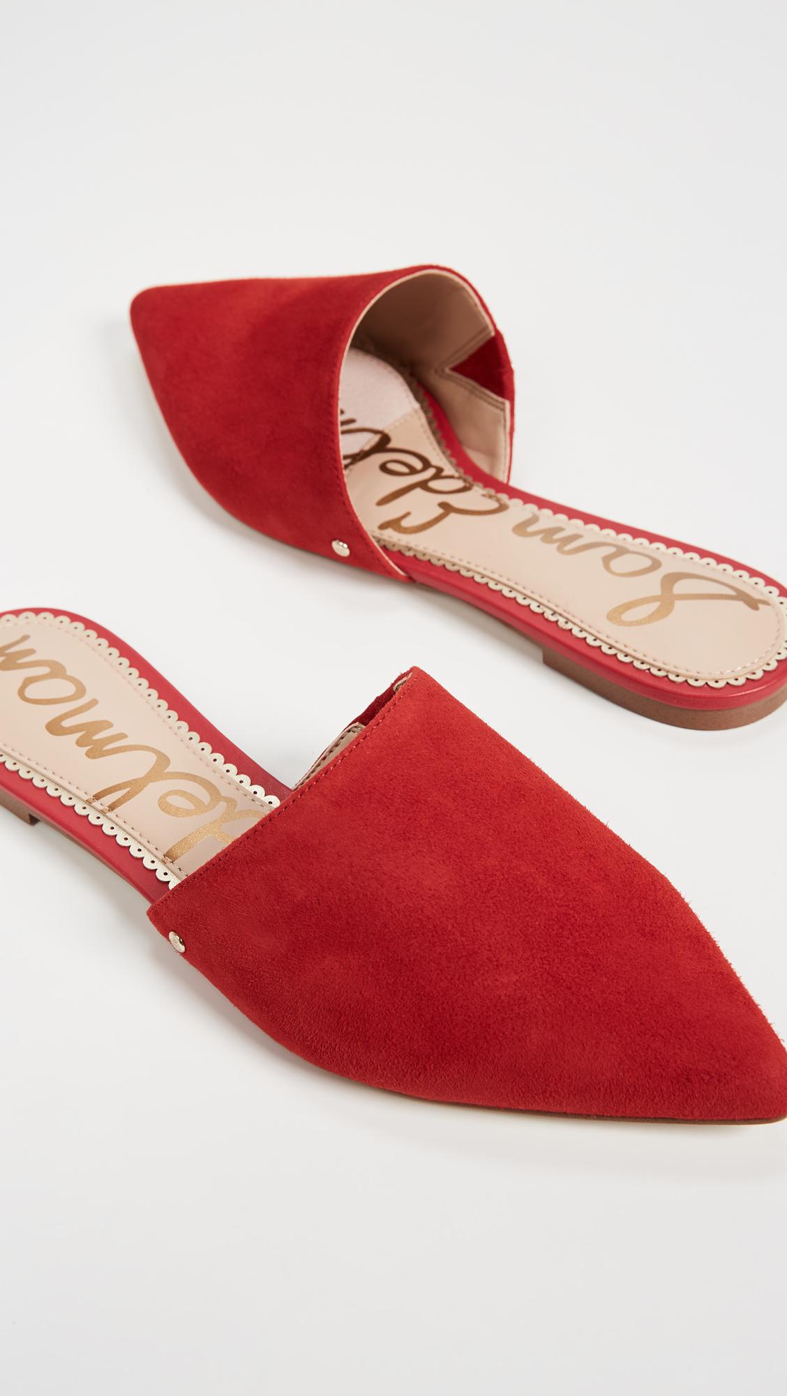 sam edelman red mules