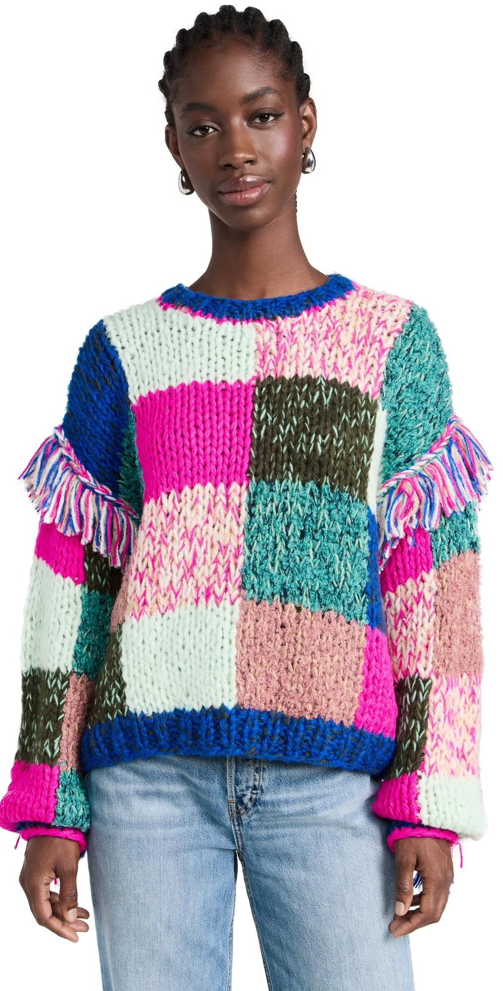 Scotch Soda Multicolour Hand Knitted Pullover Lyst