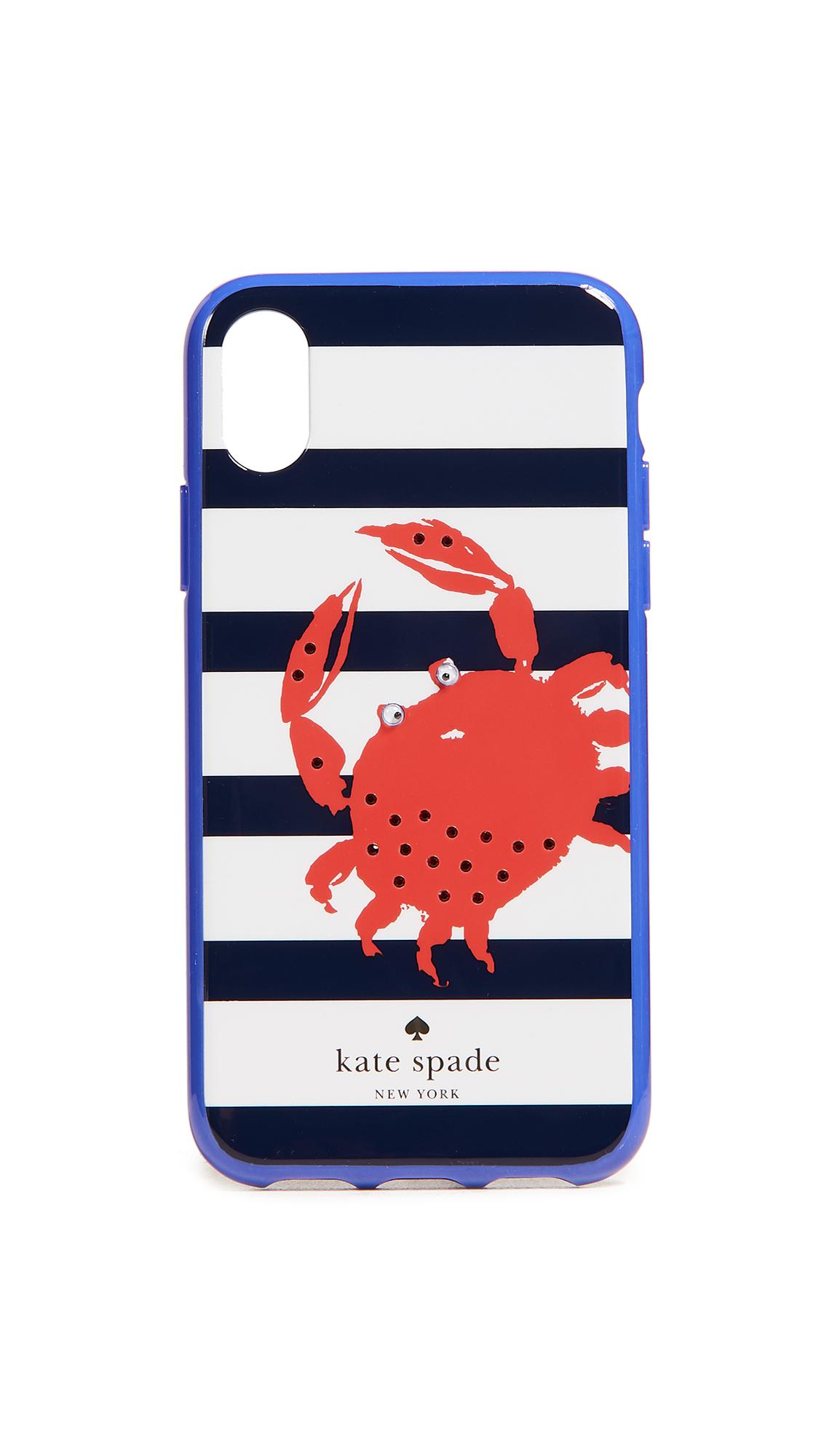 Kate Spade Stripe Crab Iphone X Case in Blue | Lyst Canada