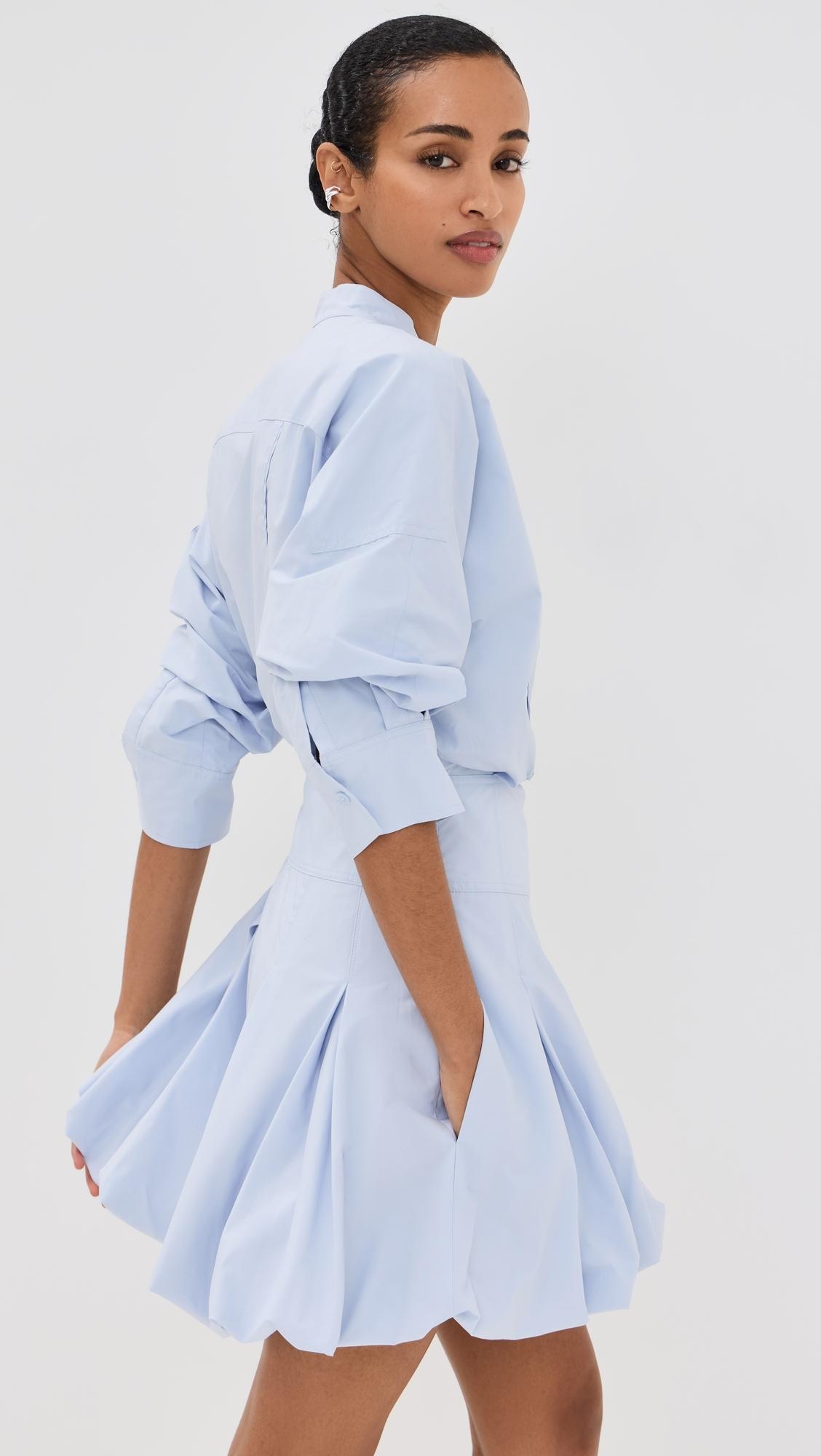 Jonathan Simkhai Effie Bubble Mini Dress in Blue | Lyst