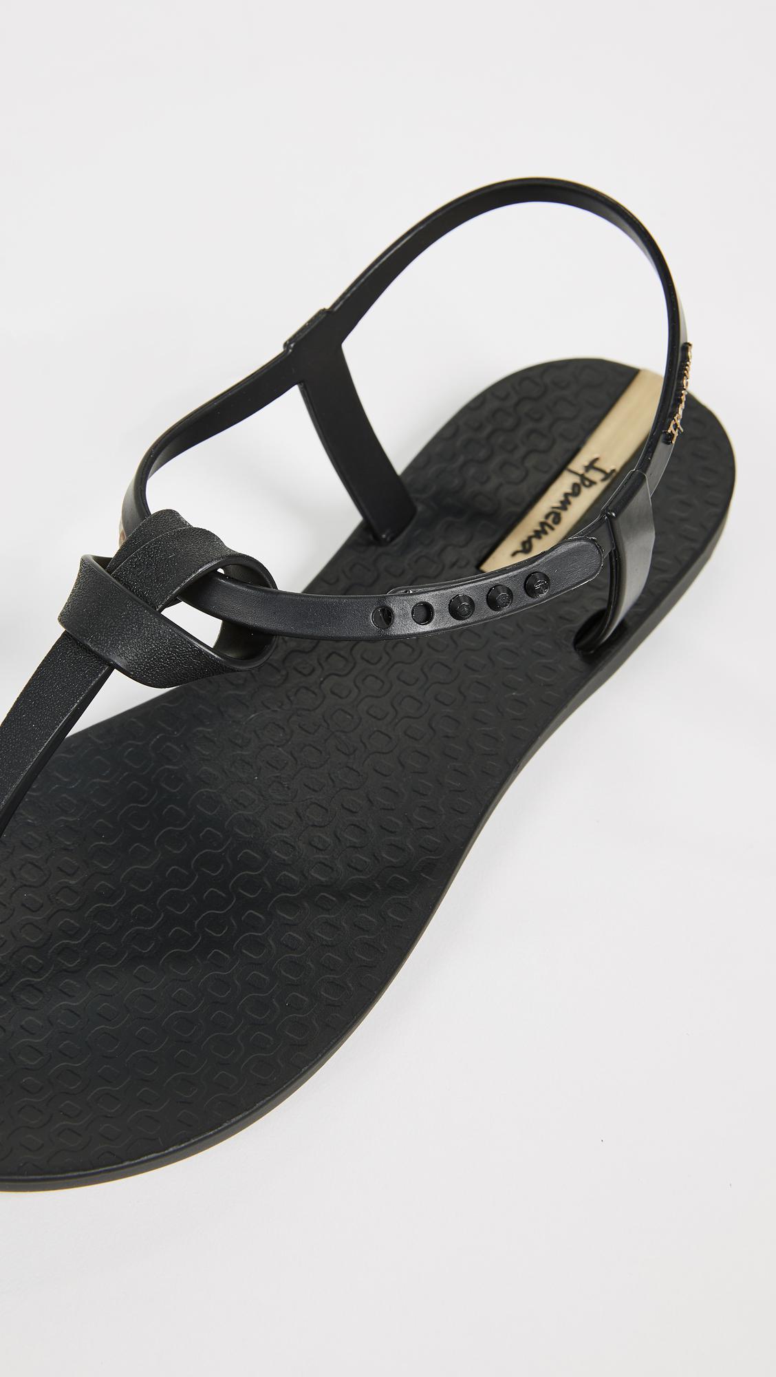Ipanema Ellie Knot T-strap Sandals in Black | Lyst