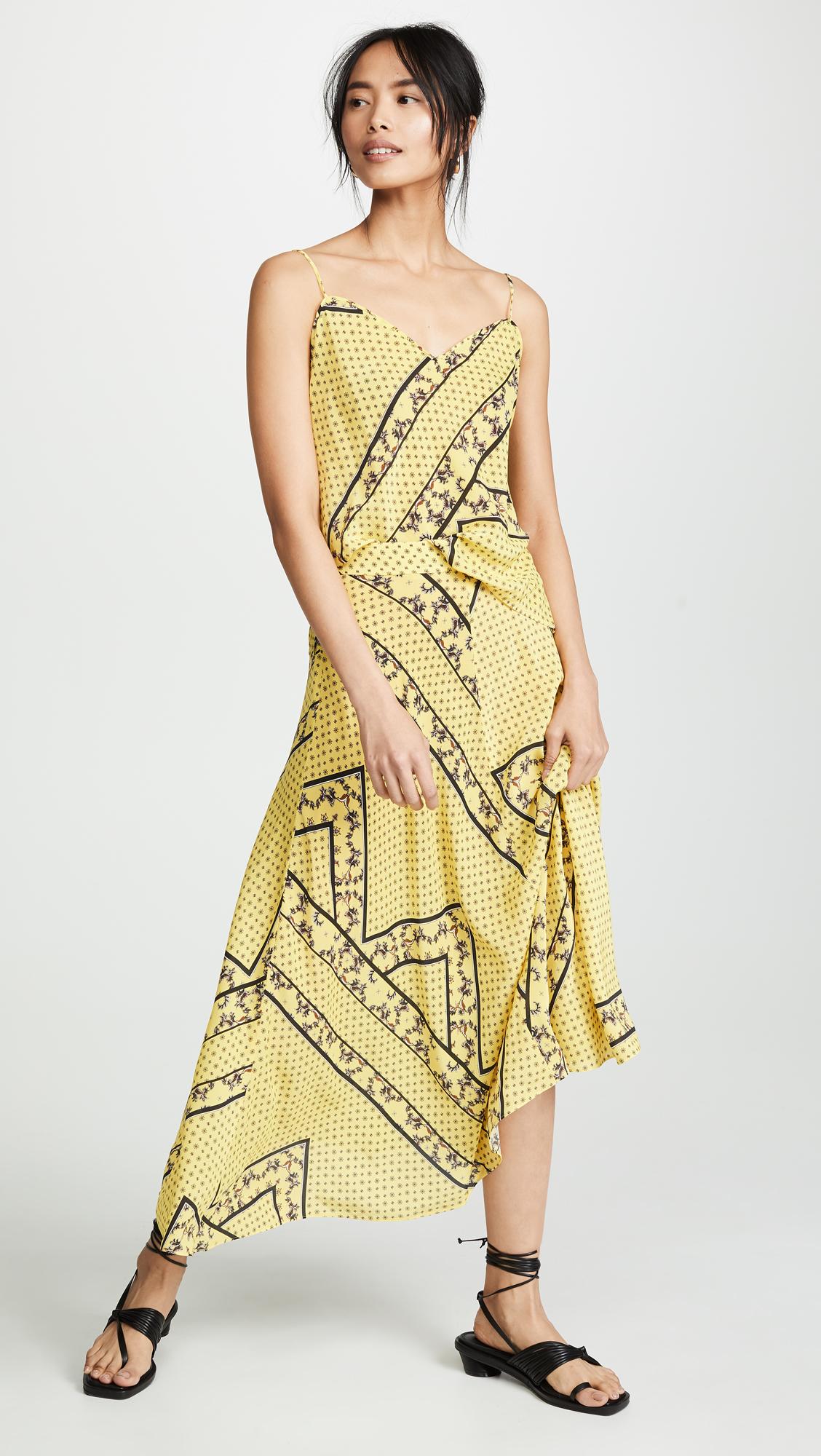ganni silk skirt