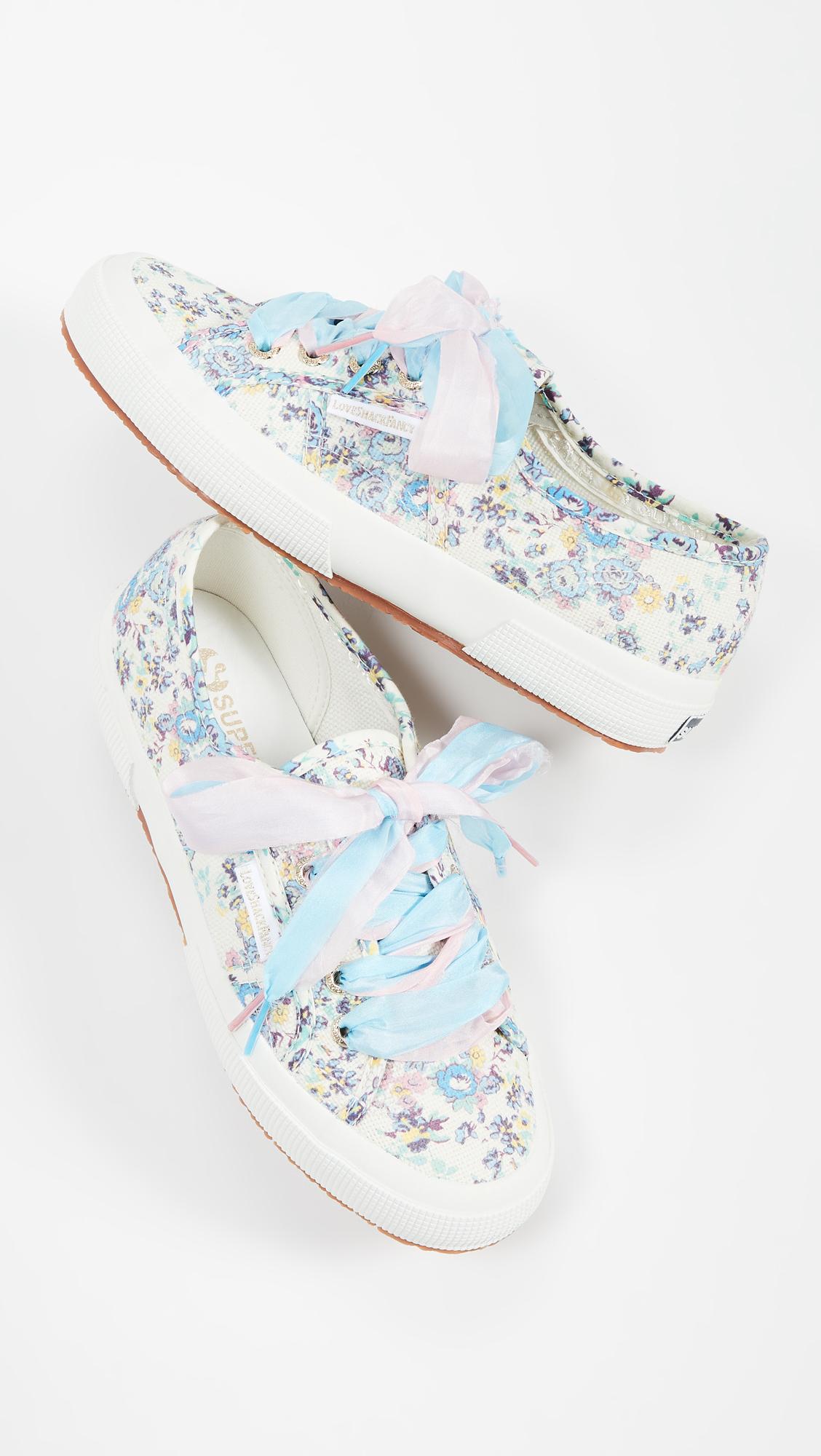 floral superga sneakers
