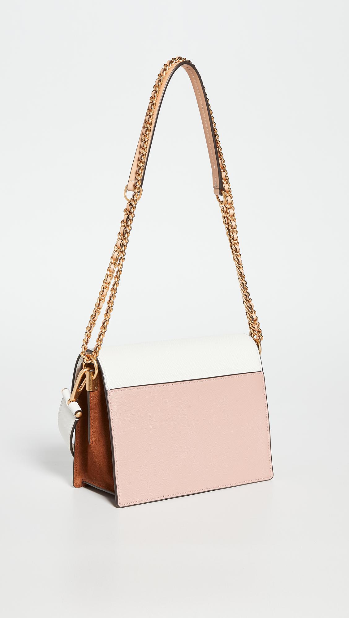 Tory Burch Robinson Colorblock Double Strap Convertible Bag | Lyst