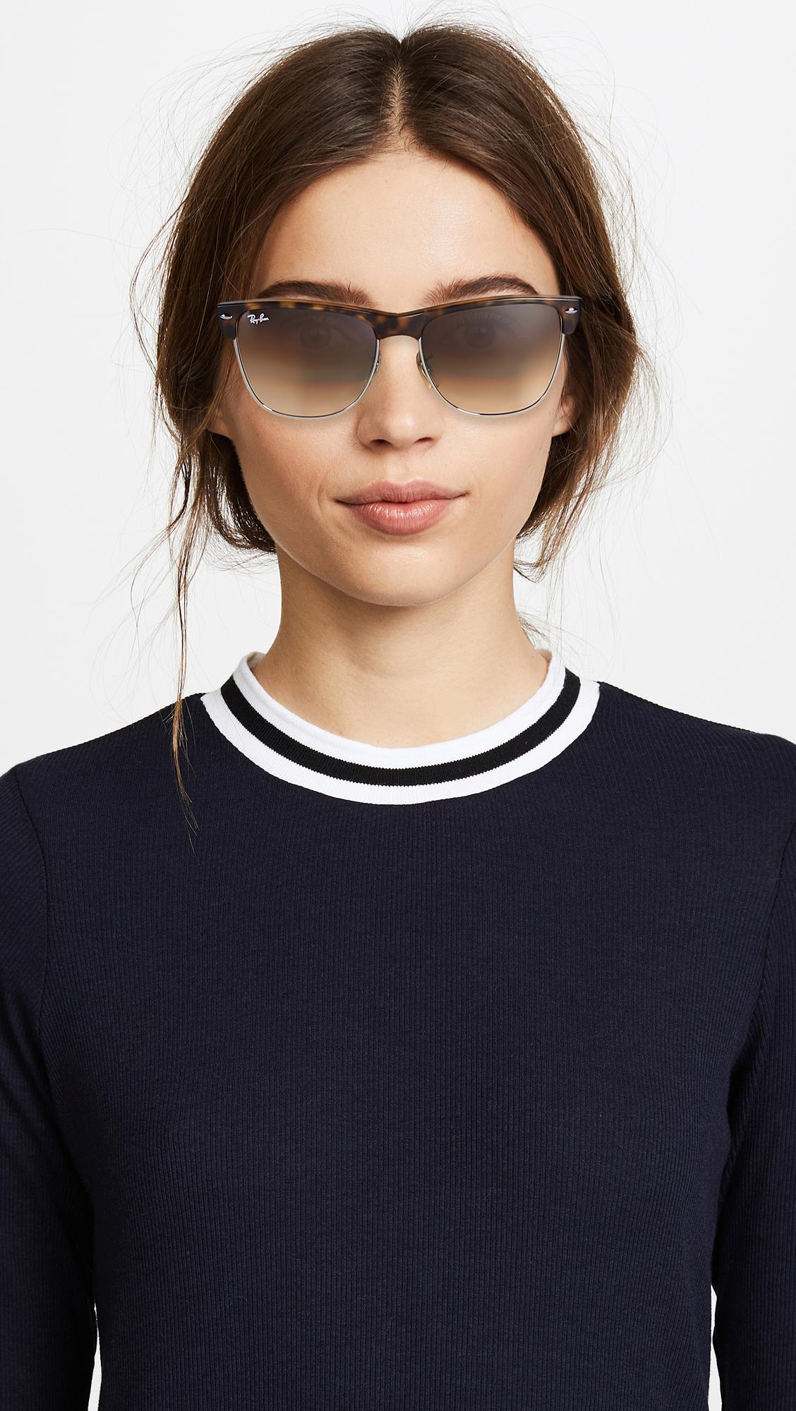 ray ban oversized clubmaster sunglasses