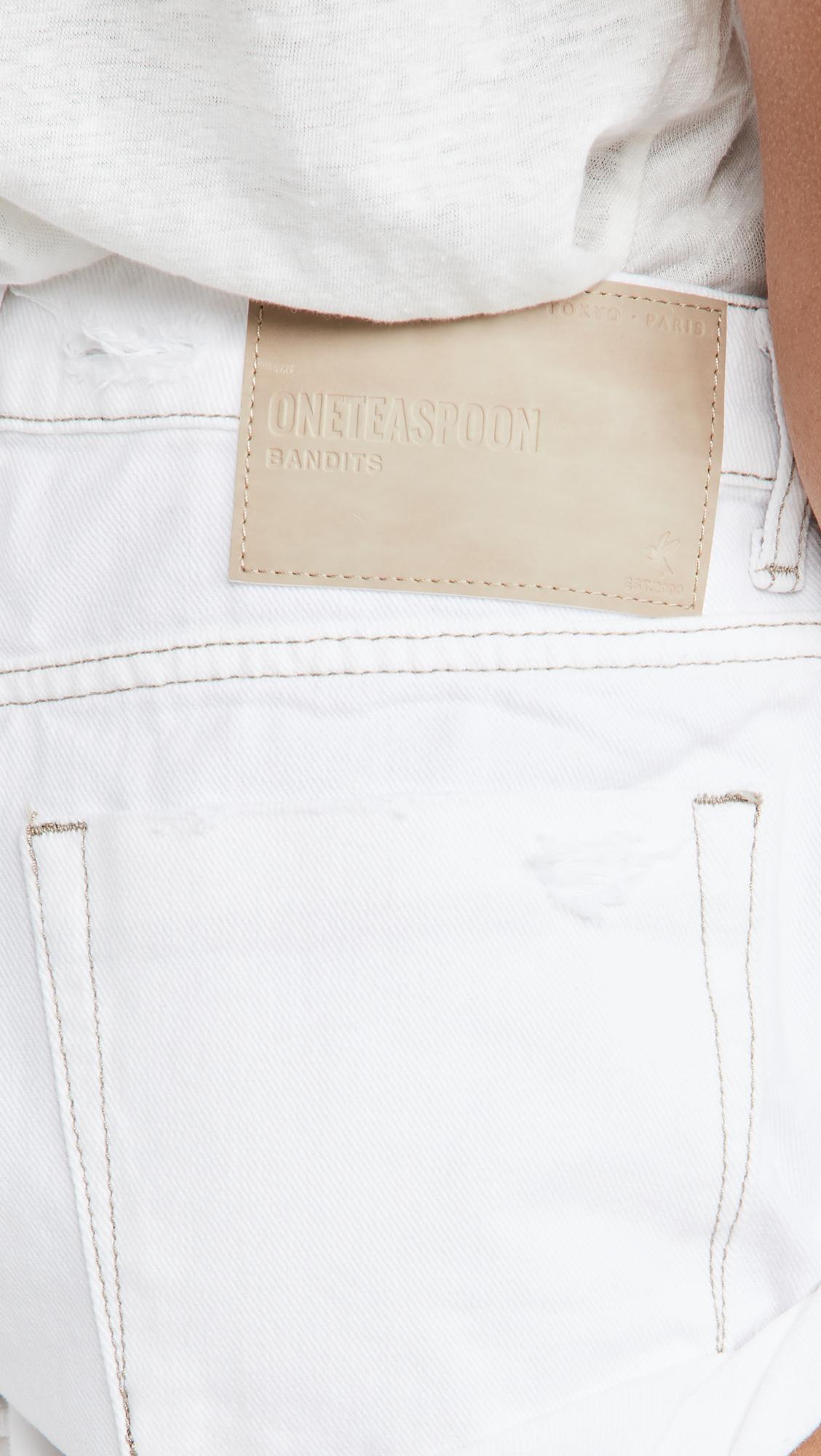 One Teaspoon White Beauty Bandits Low 