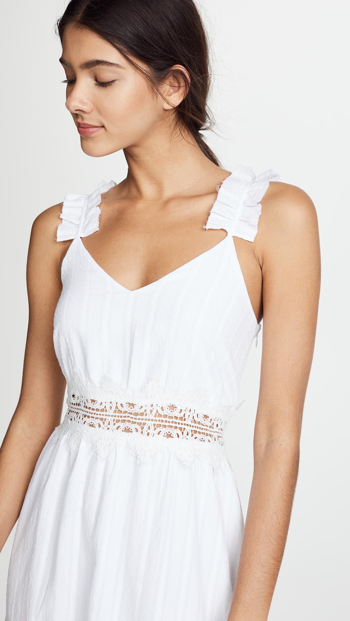 moon river lace midi dress
