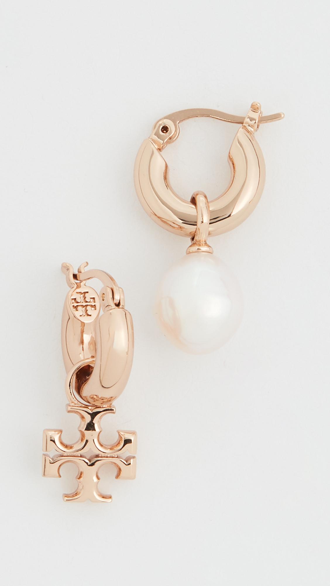 Tory Burch Kira Mismatched Hoop Earring | Lyst